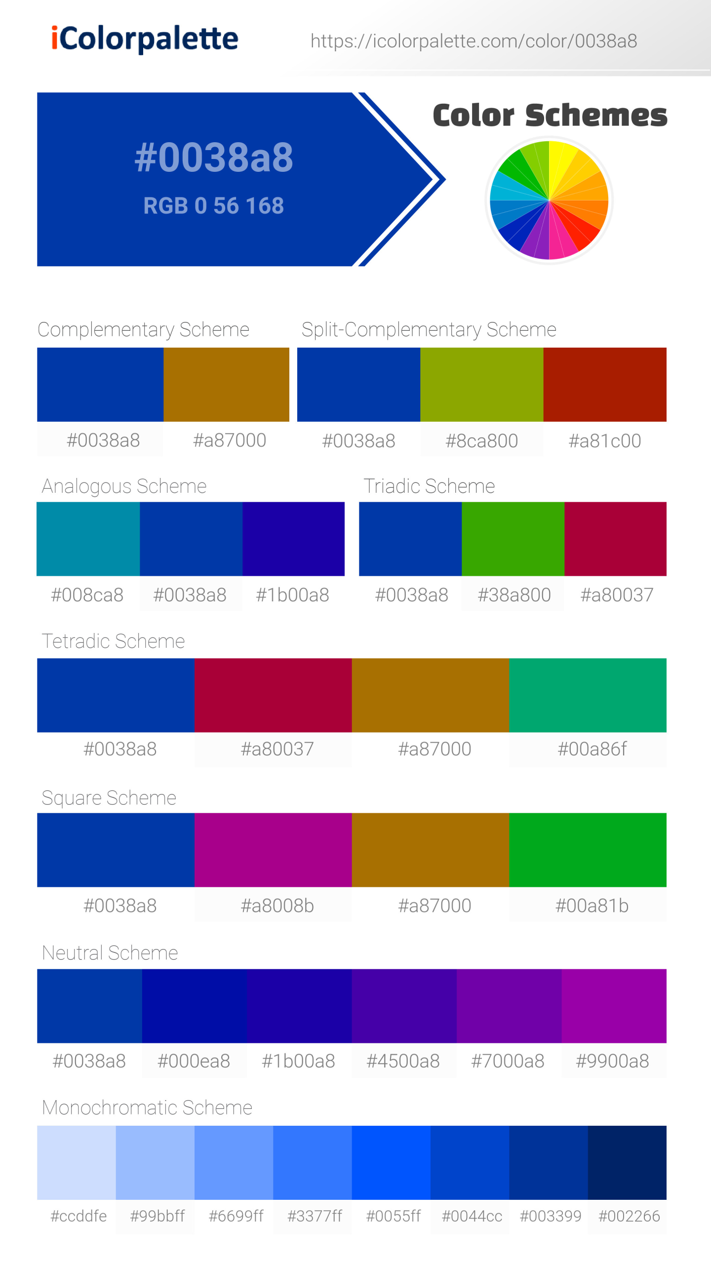 Royal Azure Color 0038a8 Information Hsl Rgb Pantone royal-azure-color-0038a8-information-hsl-rgb-pantone