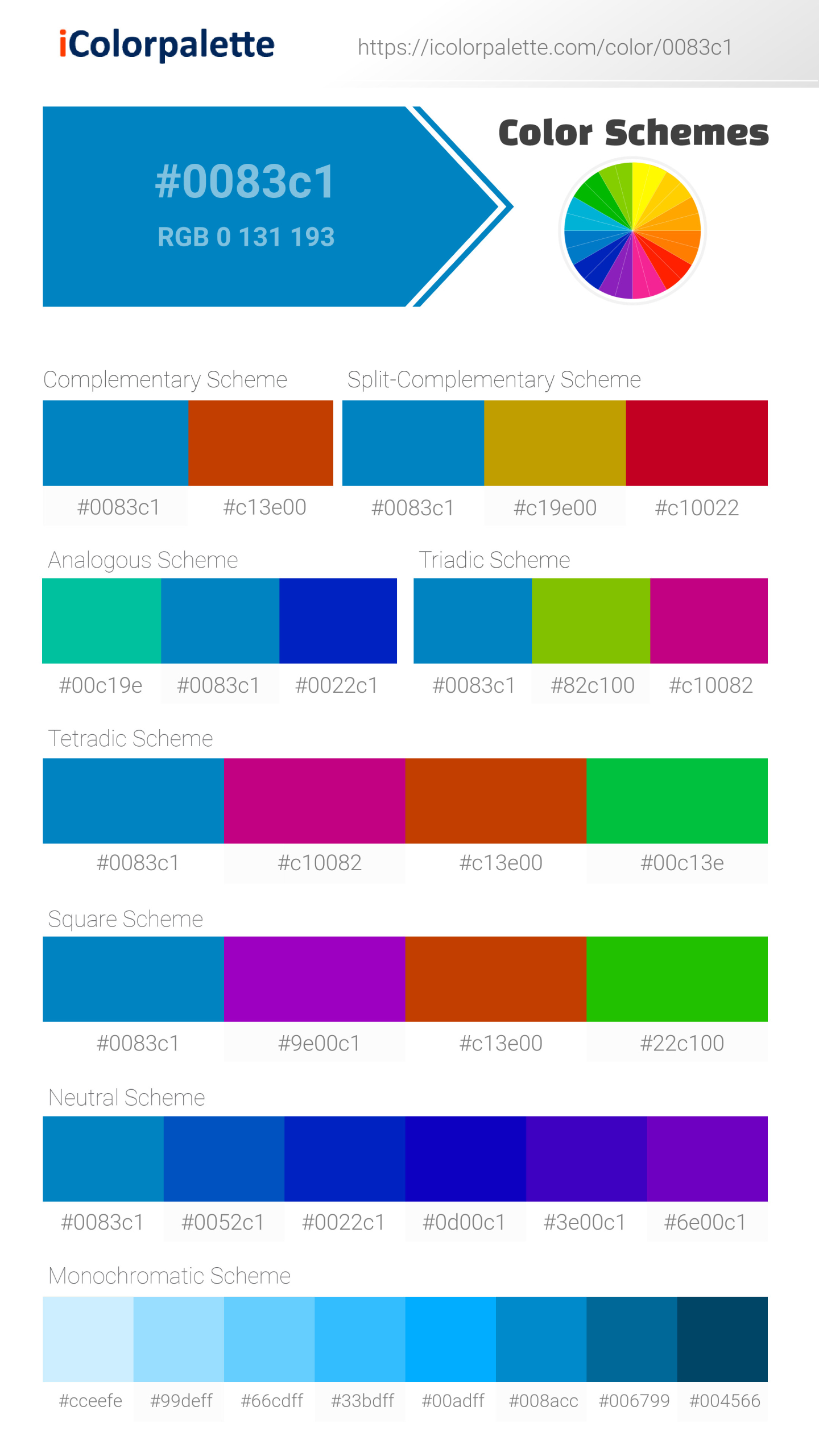 e♡ Pantone 17-4247 Tpx Diva Blue Color | Hex color Code #0083c1