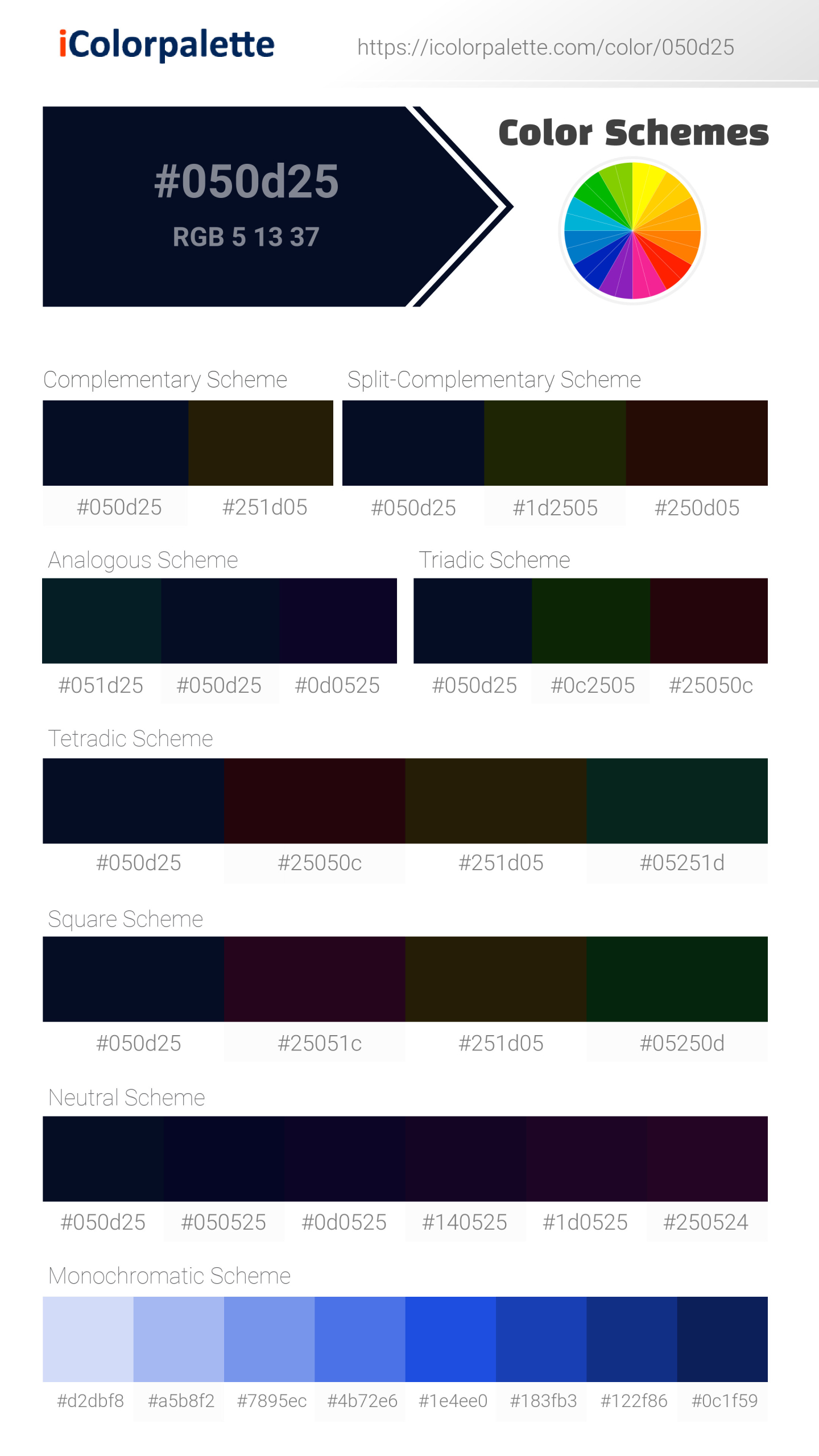 Void information Hsl Rgb Pantone
