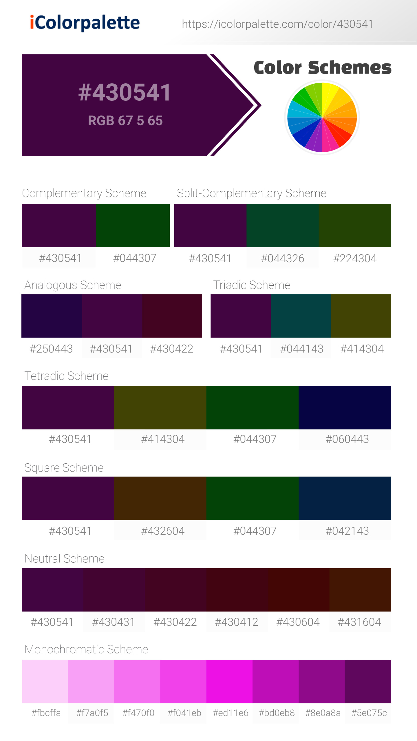Eggplant information Hsl Rgb Pantone