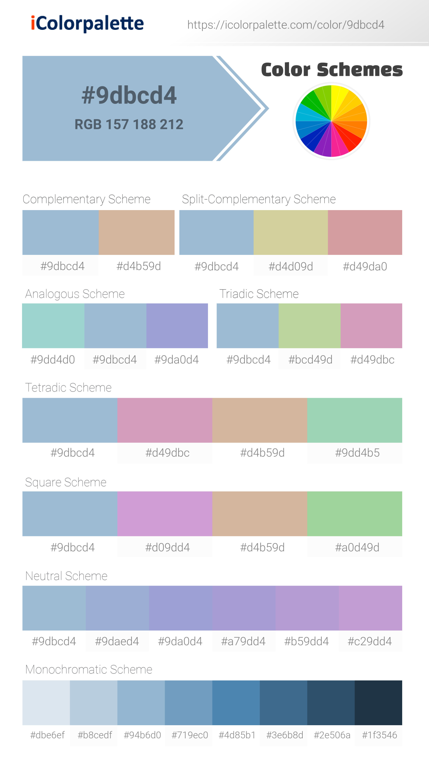 Hex Color Code 9dbcd4 Light Grey Blue Color Information Hsl Rgb Pantone Hex Color Code 9dbcd4 Light Grey Blue Color Information Hsl Rgb Pantone