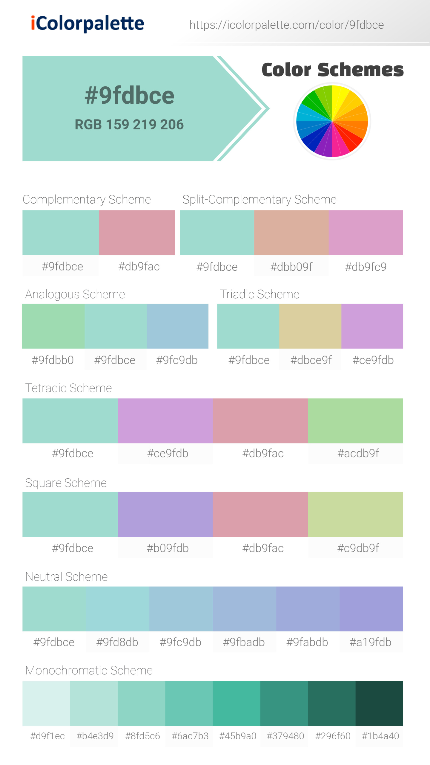 pantone-13-5409-tpx-yucca-color-hex-color-code-9fdbce-information