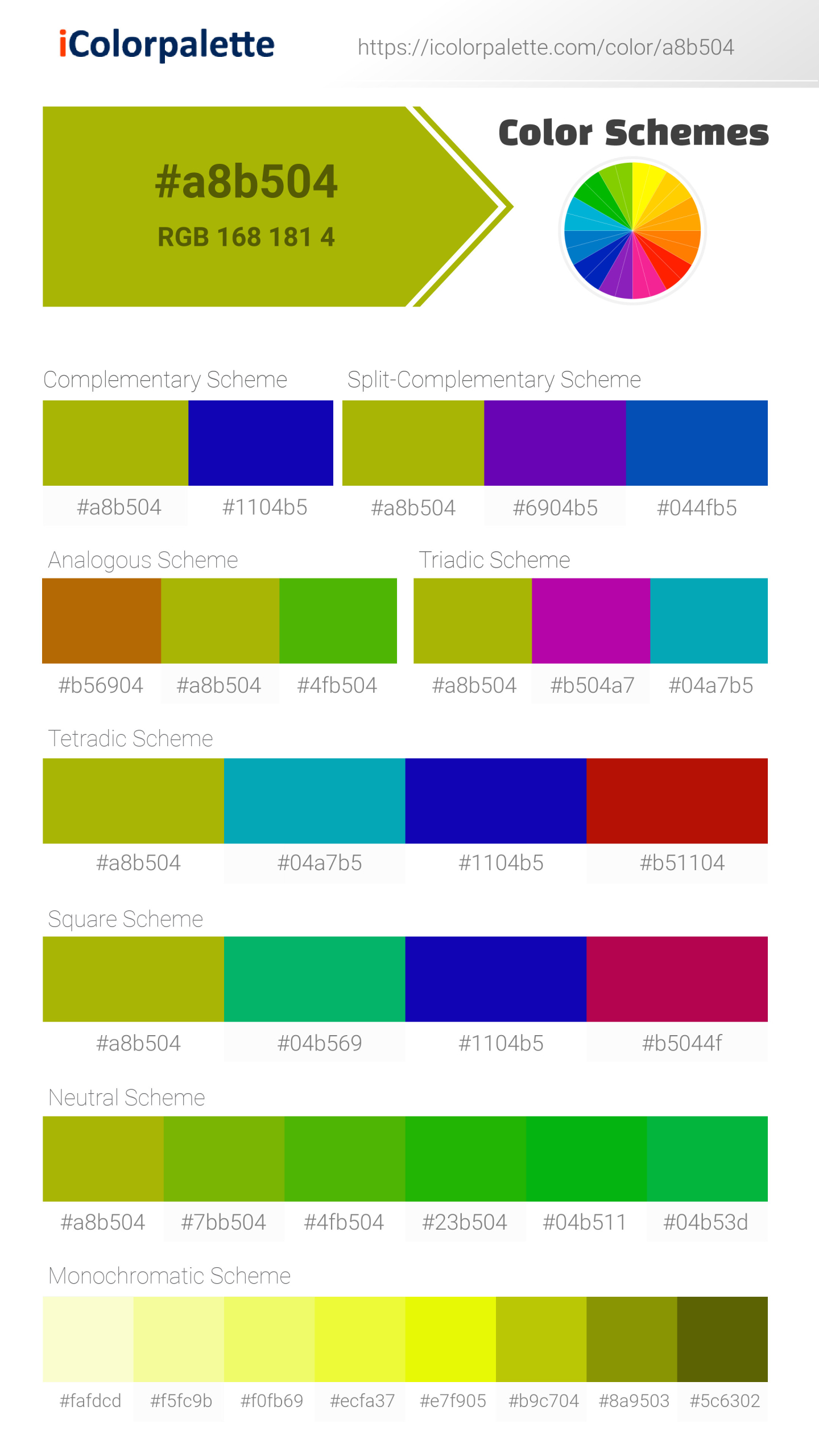 Mustard Green information Hsl Rgb Pantone