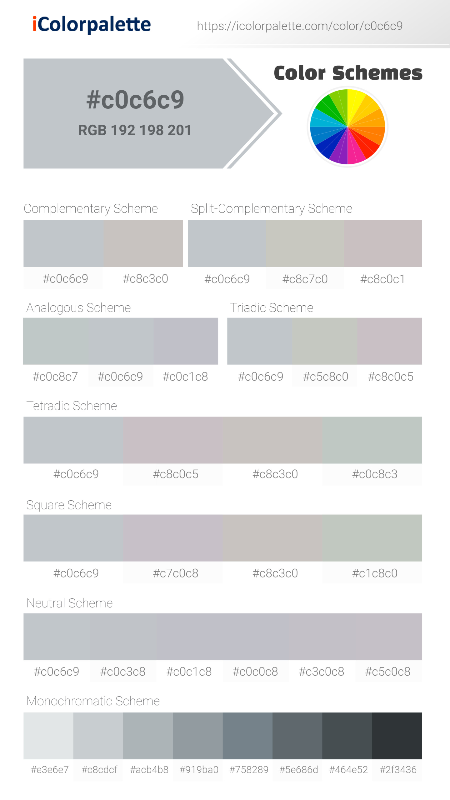 Ash Blue information Hsl Rgb Pantone