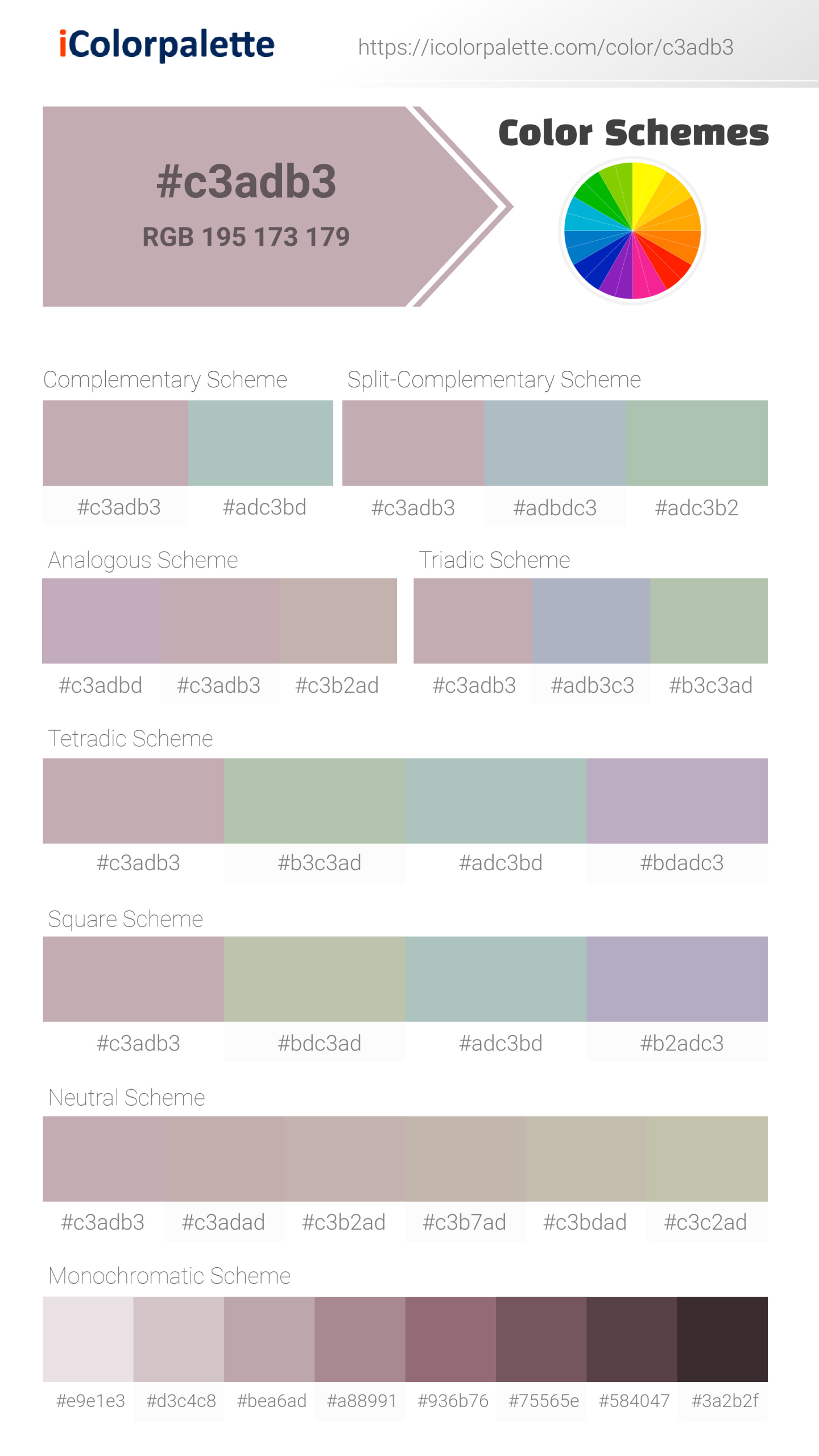 Pantone 15 1905 Tpg Burnished Lilac Color Hex Color Code C3adb3 Information Hsl Rgb Pantone