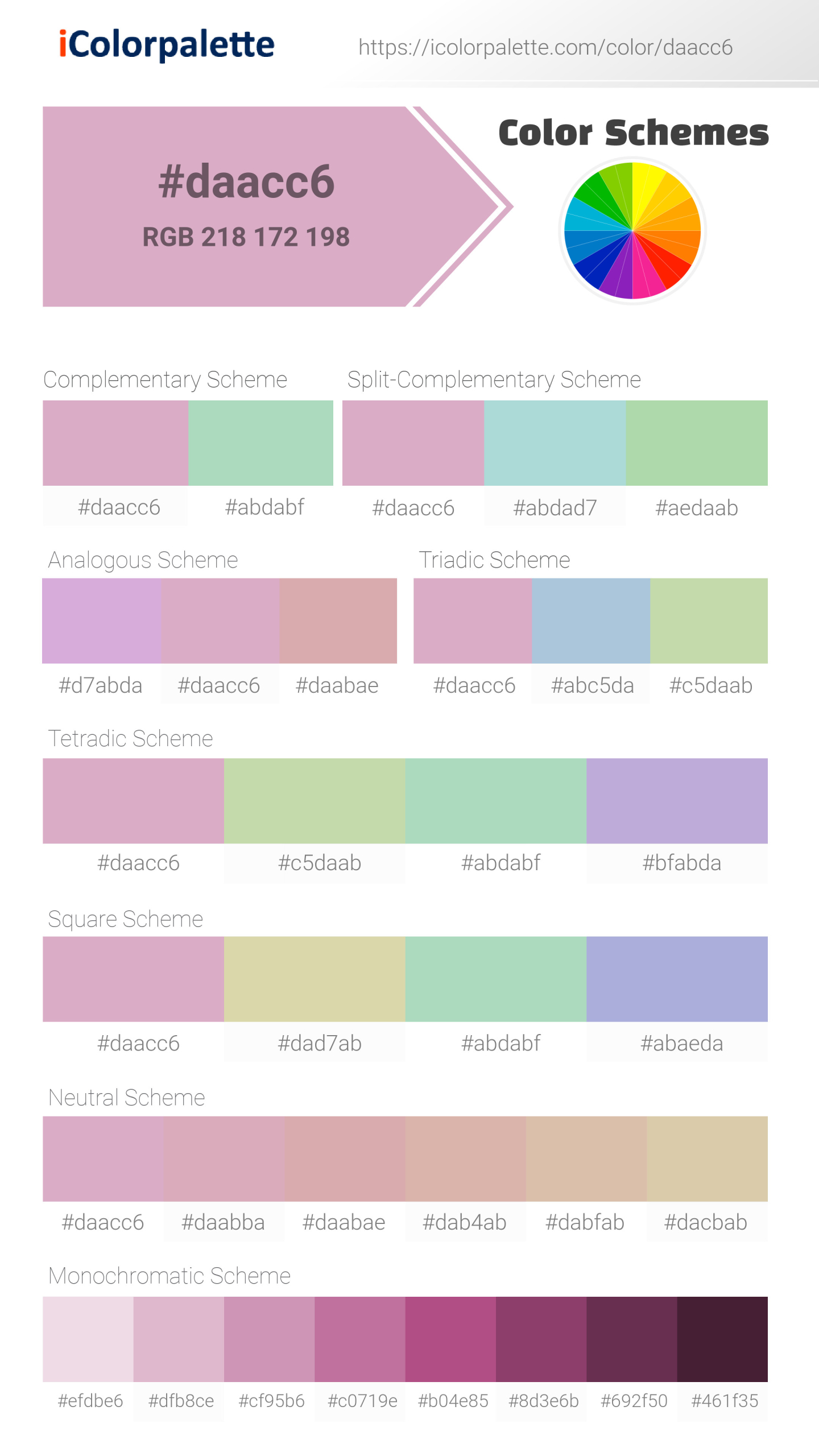 その他 PANTONE Color 0verlay Silector Pantone 679 U Color | Hex color Code #DAACC6 information