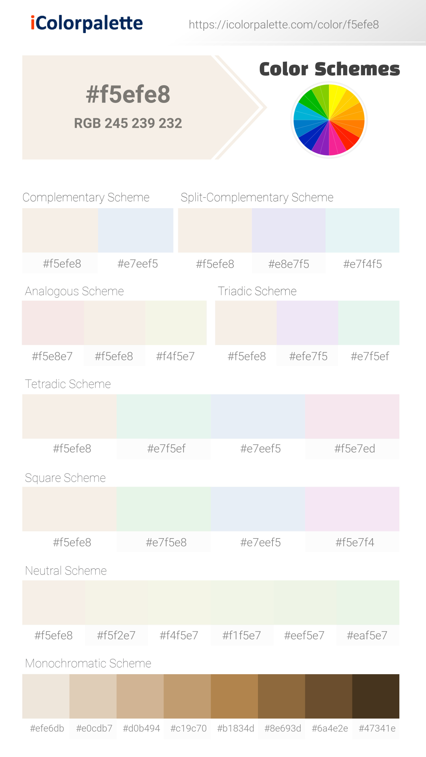 Bright Winter Cloud Color | f5efe8 information | Hsl | Rgb | Pantone