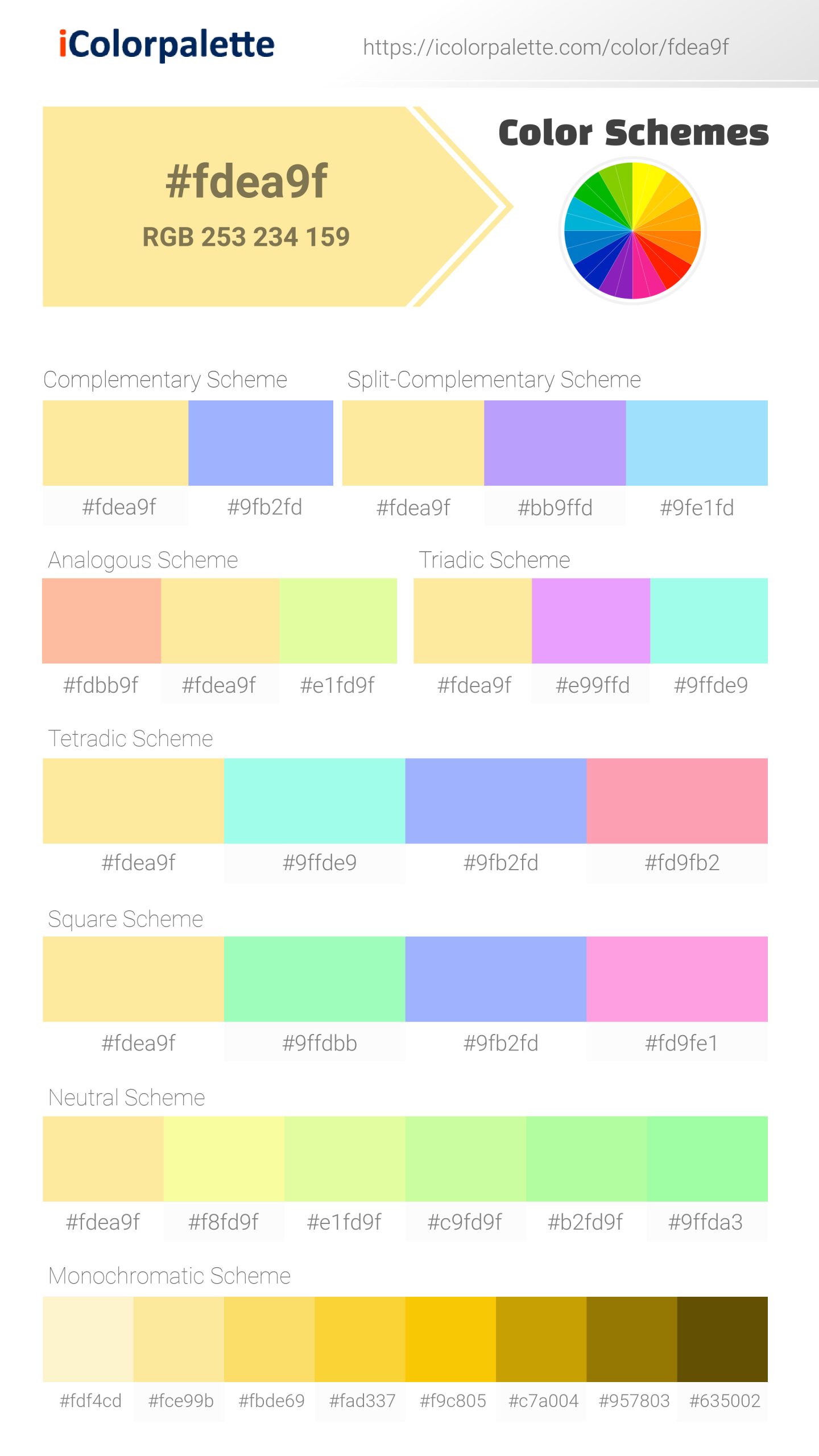 Eggnog information Hsl Rgb Pantone