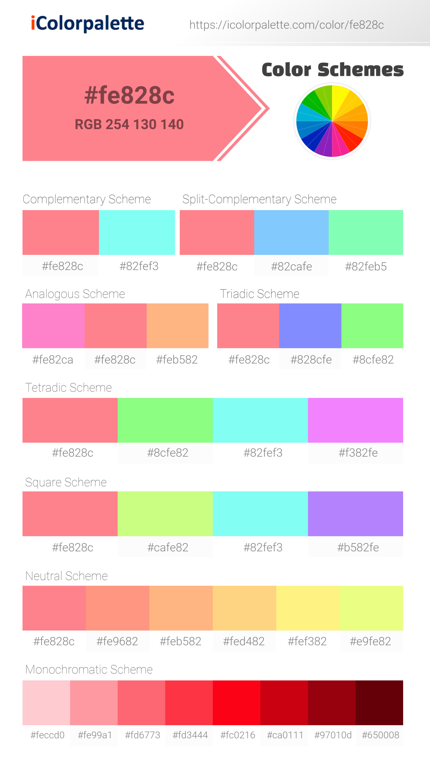 Camaron Pink information | Hsl | Rgb | Pantone