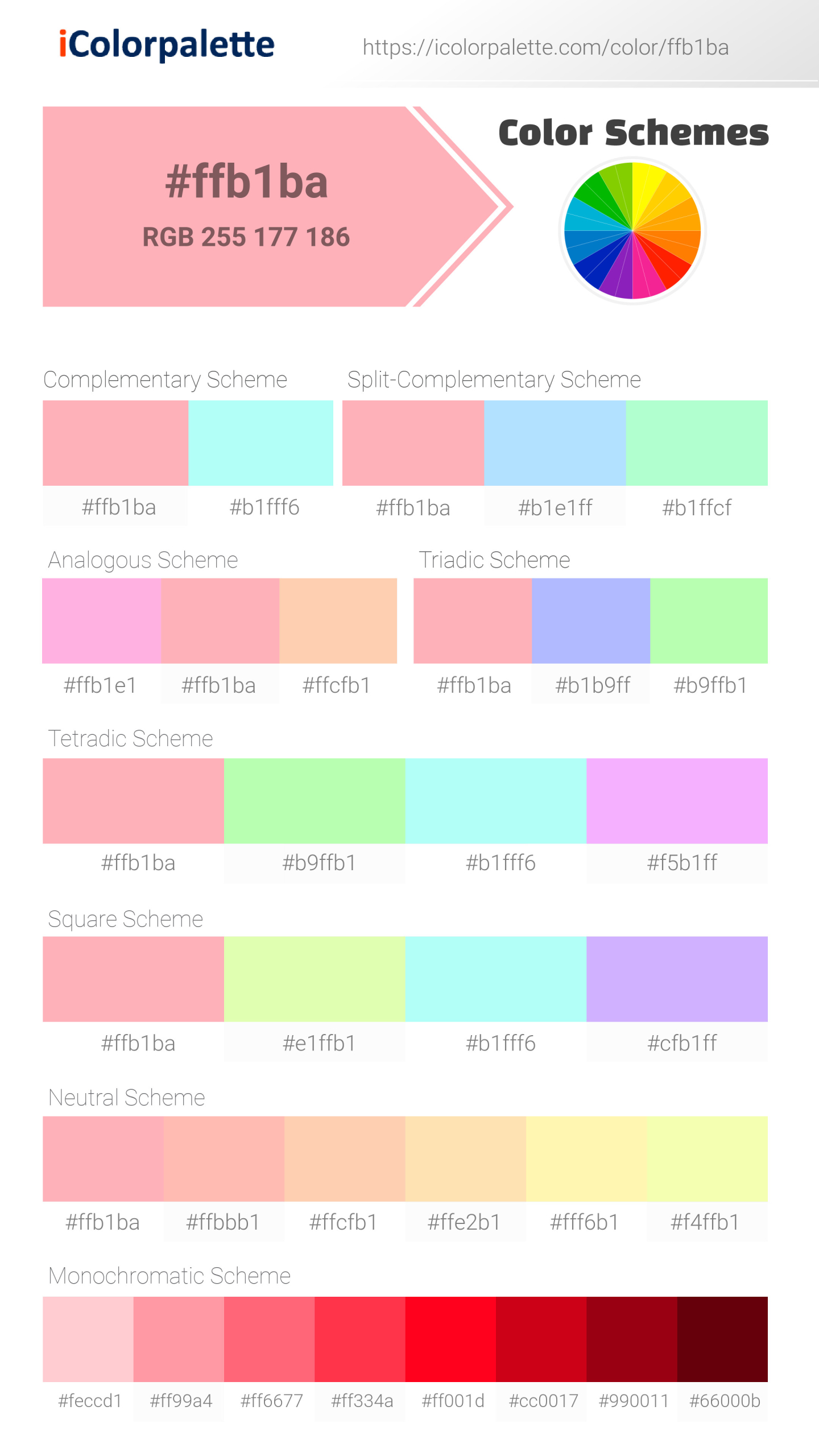 Pantone 176 U Color Hex Color Code Ffb1ba Information Hsl Rgb Pantone Pantone 176 U Color Hex Color Code Ffb1ba Information Hsl Rgb Pantone