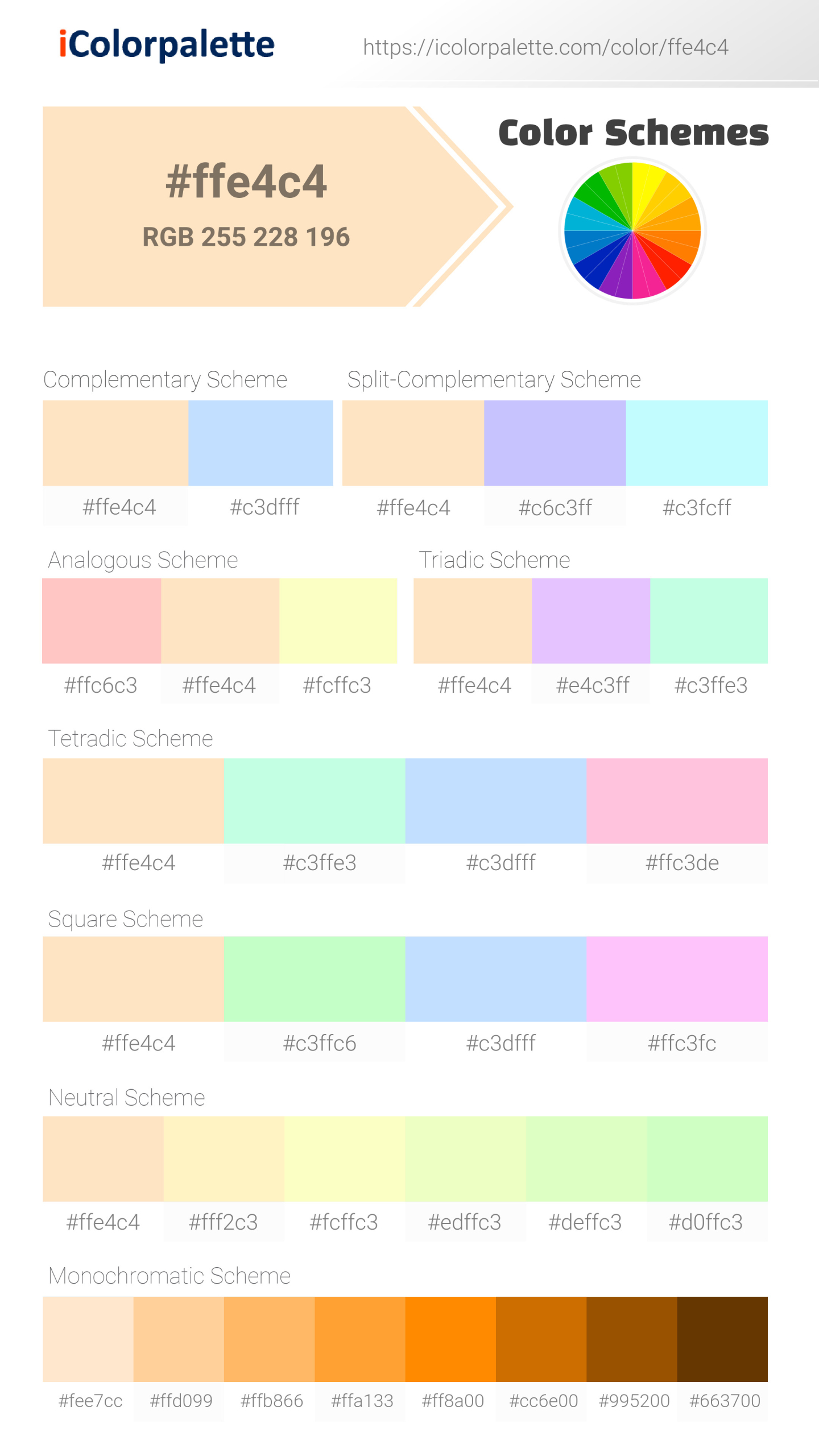 Bisque information Hsl Rgb Pantone