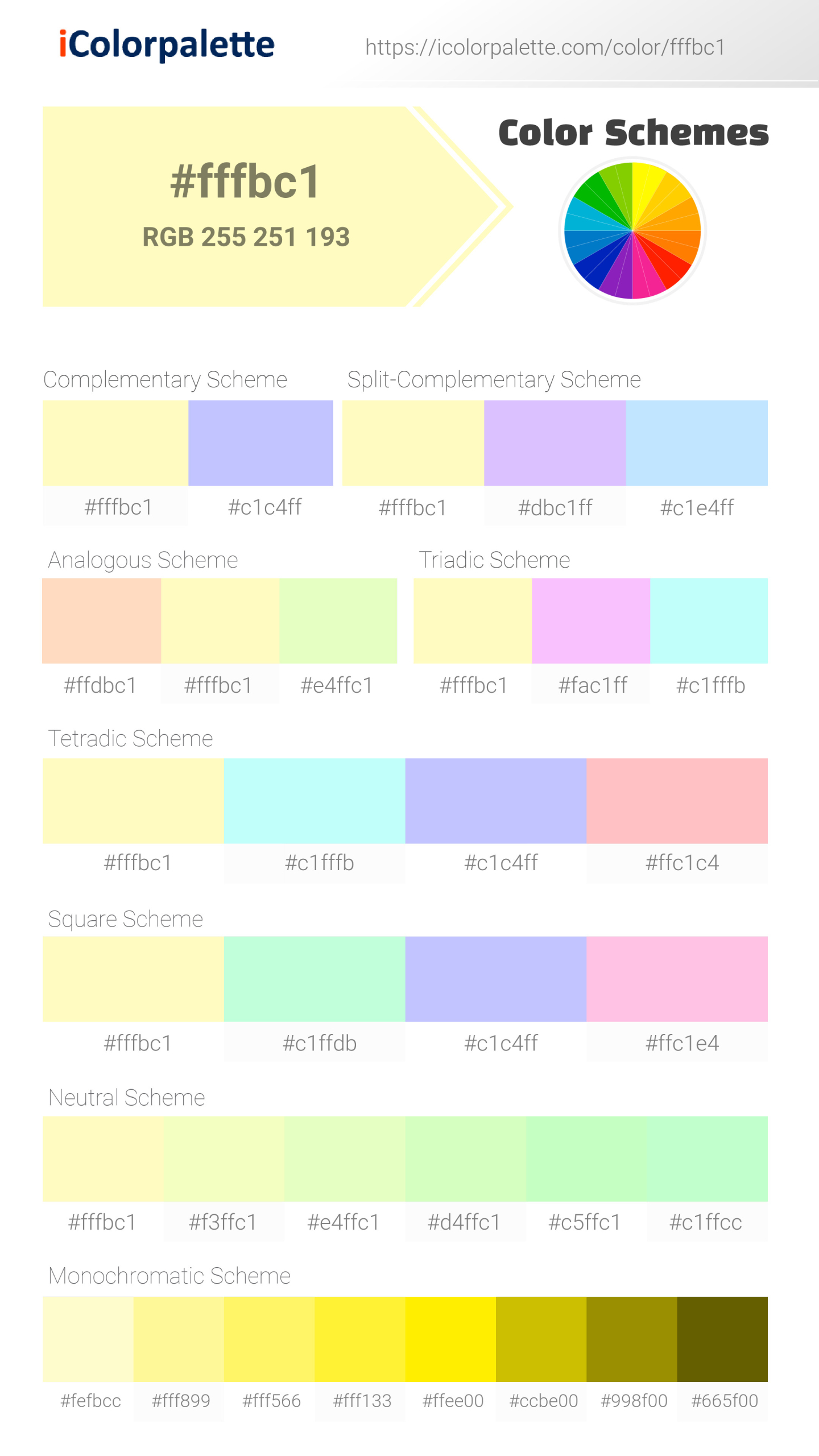 Ice Lemon information Hsl Rgb Pantone