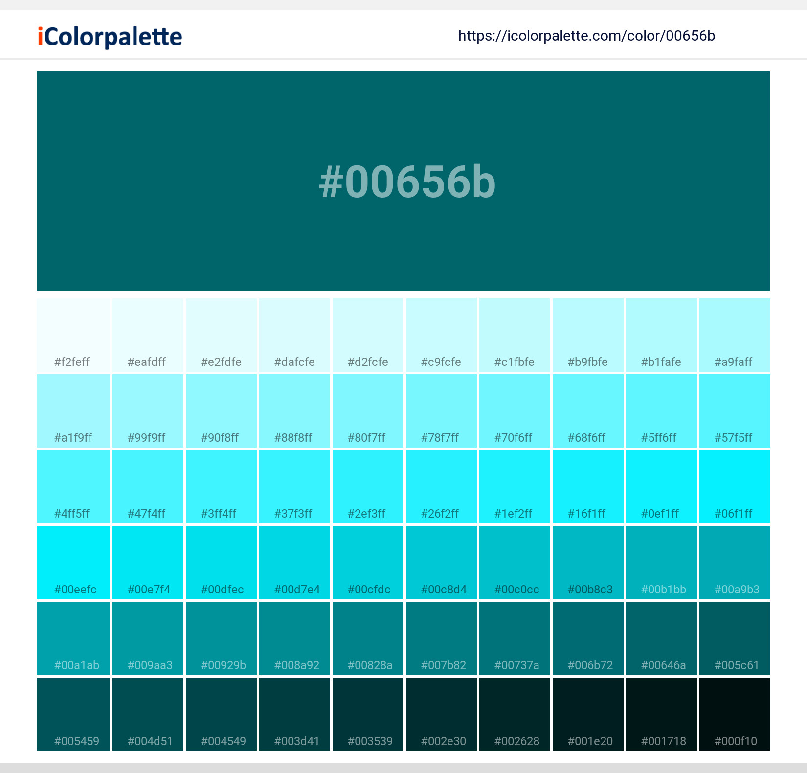 Hex Color Code b Deep Lake Color Information Hsl Rgb Pantone