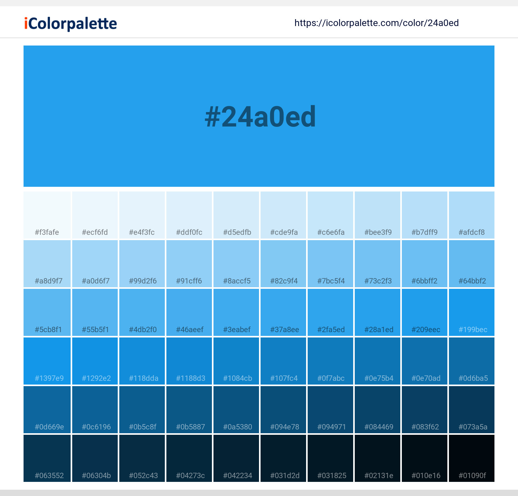 Button Blue Information Hsl Rgb Pantone