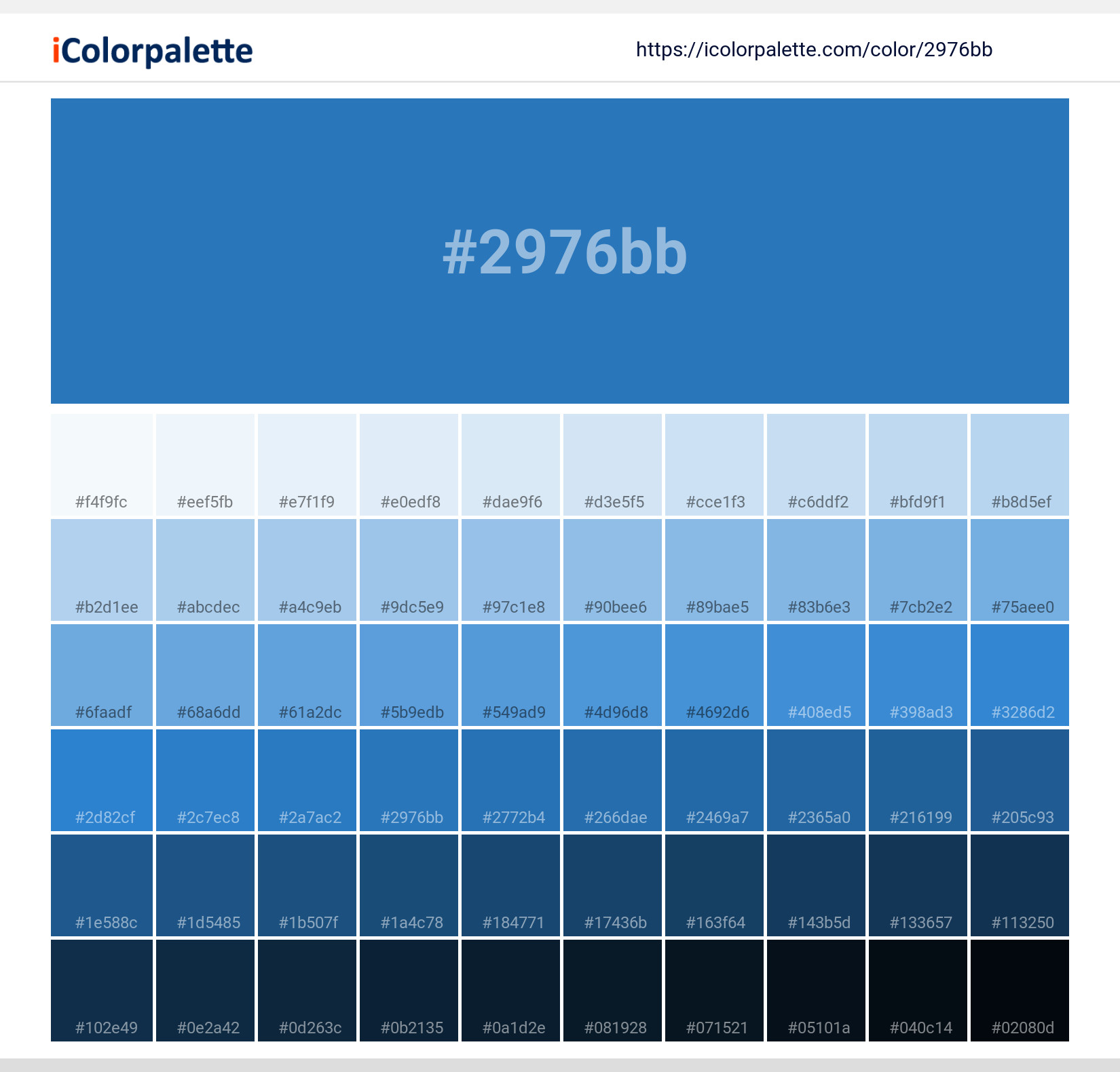 Bluish information Hsl Rgb Pantone Bluish information Hsl Rgb Pantone