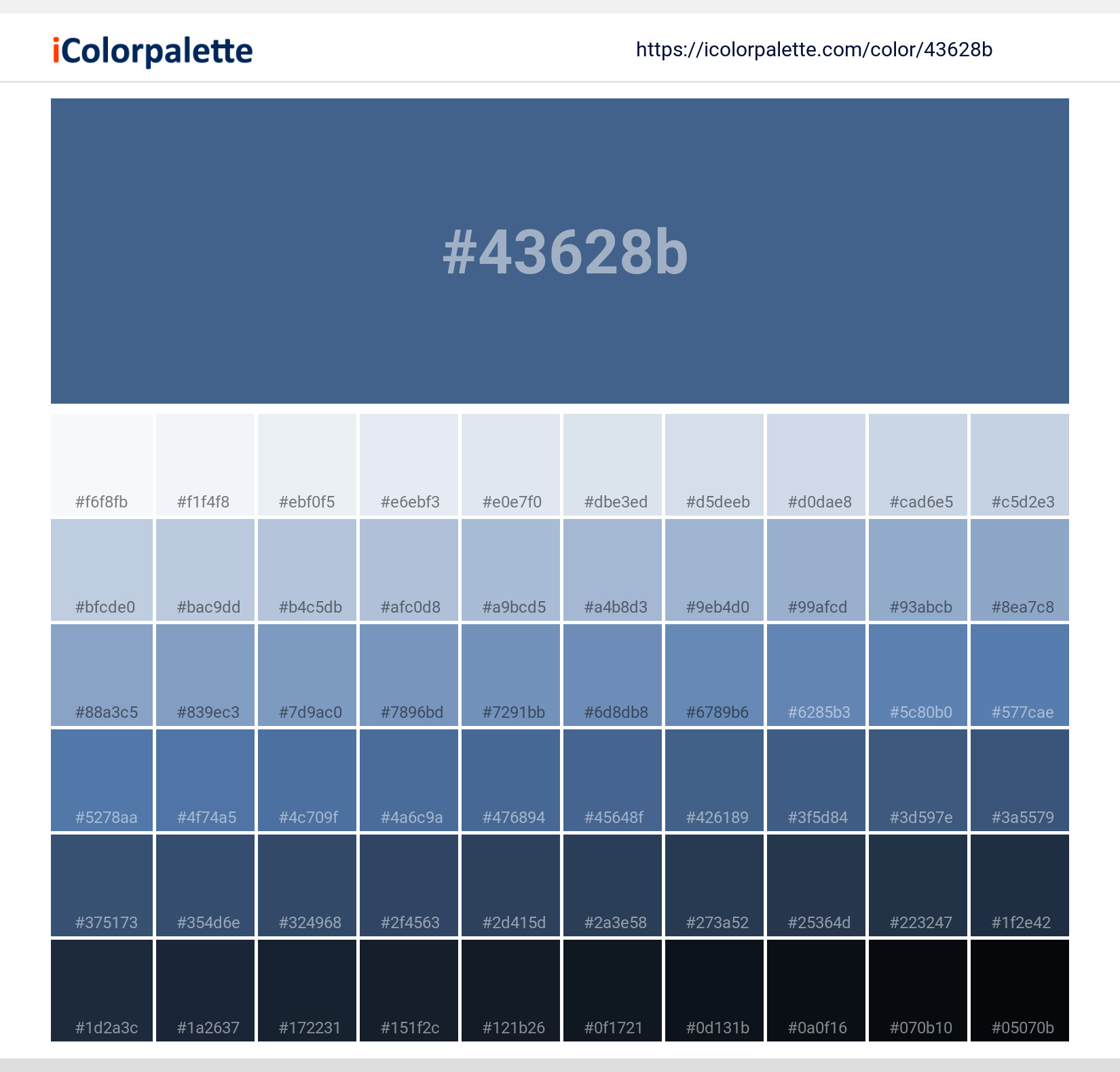 よんよん Pantone 18-4029 Tcx Federal Blue Color | Hex color Code
