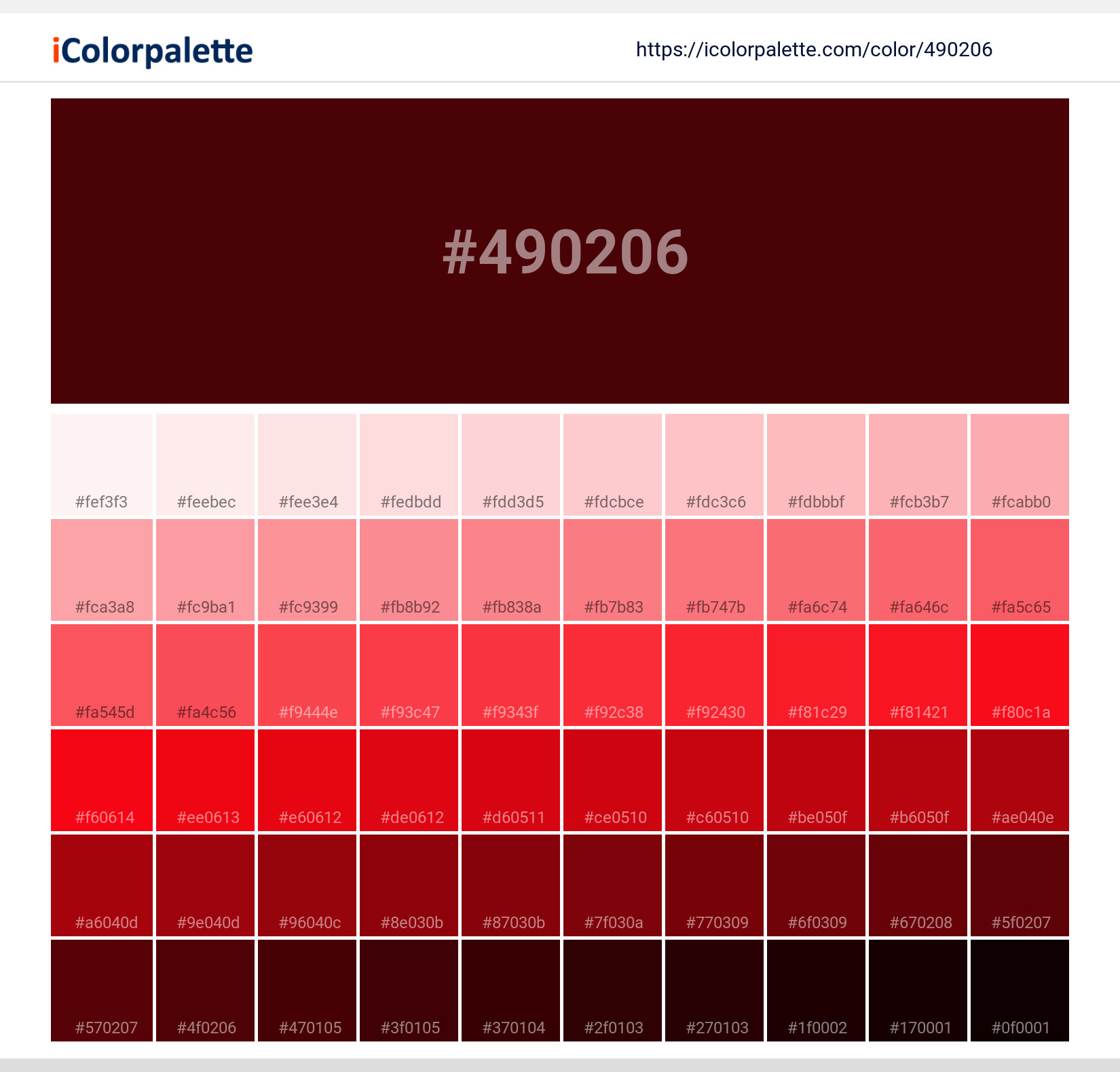 Brandywine Information Hsl Rgb Pantone 490206 Color Shades