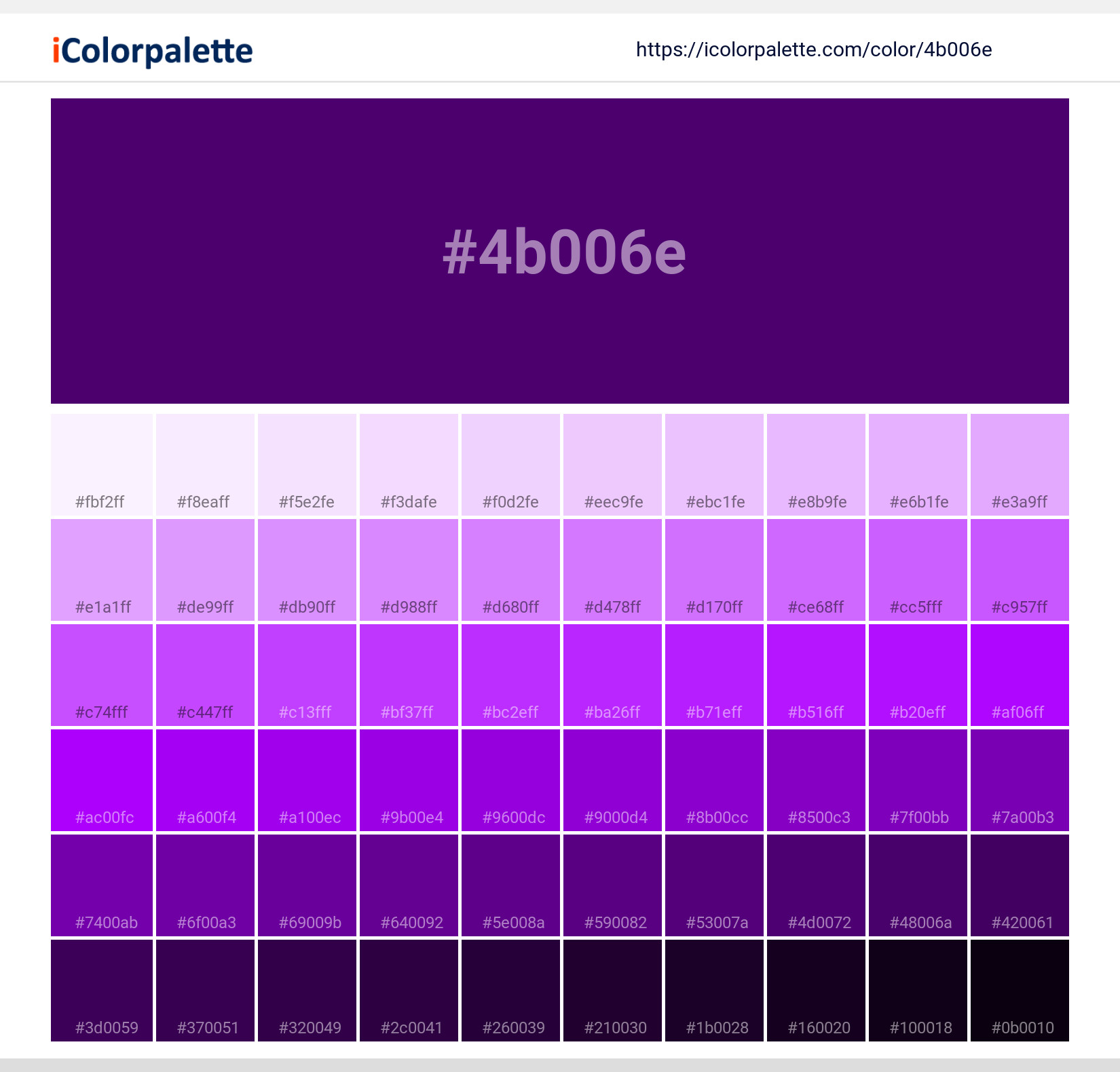 Royal Purple Information Hsl Rgb Pantone