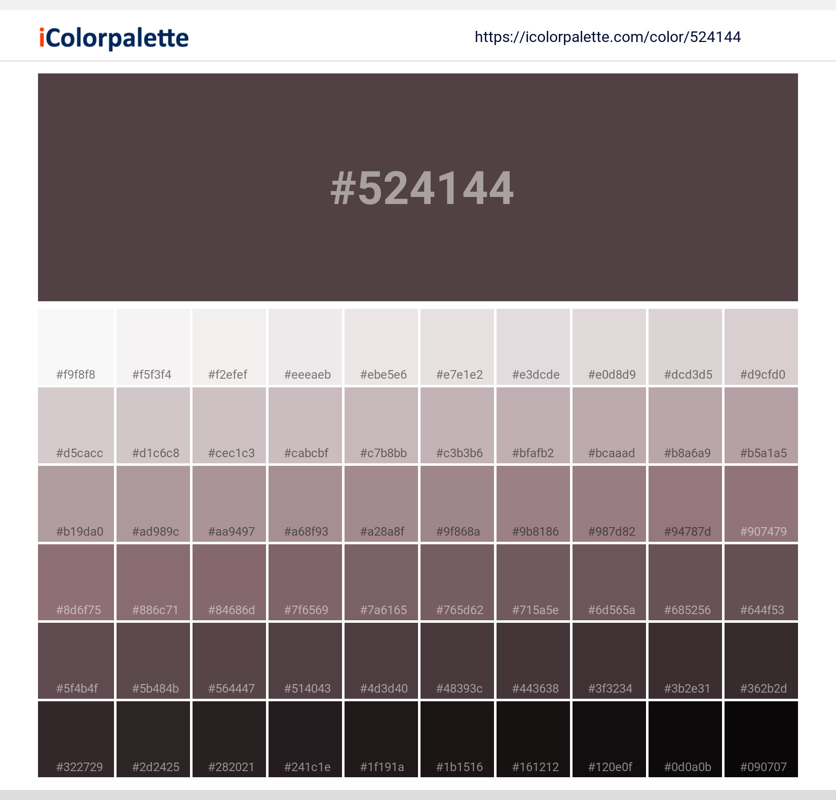pantone-19-1606-tcx-raisin-color-hex-color-code-524144-information
