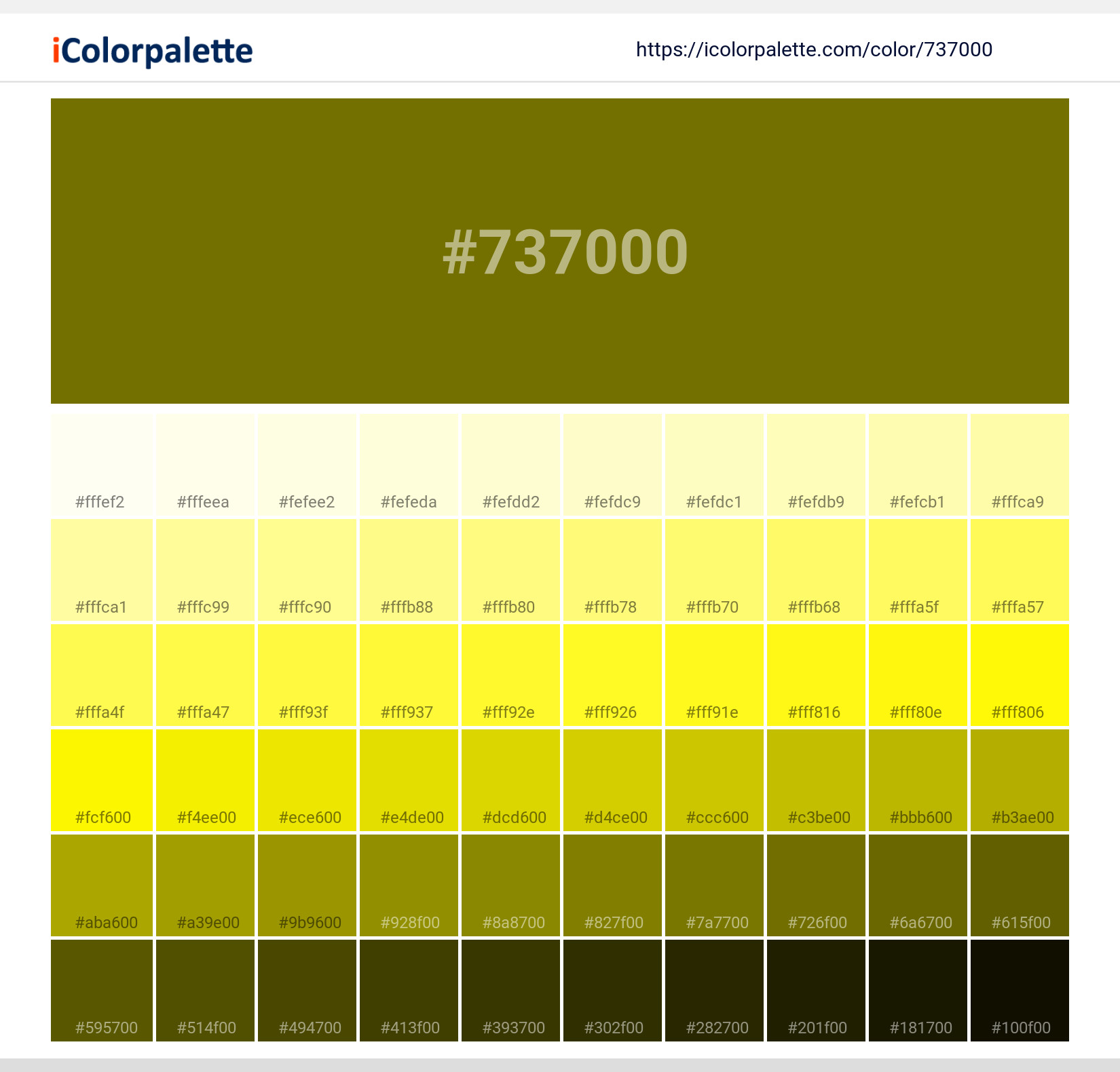 Bronze Yellow Color 737000 information Hsl Rgb Pantone