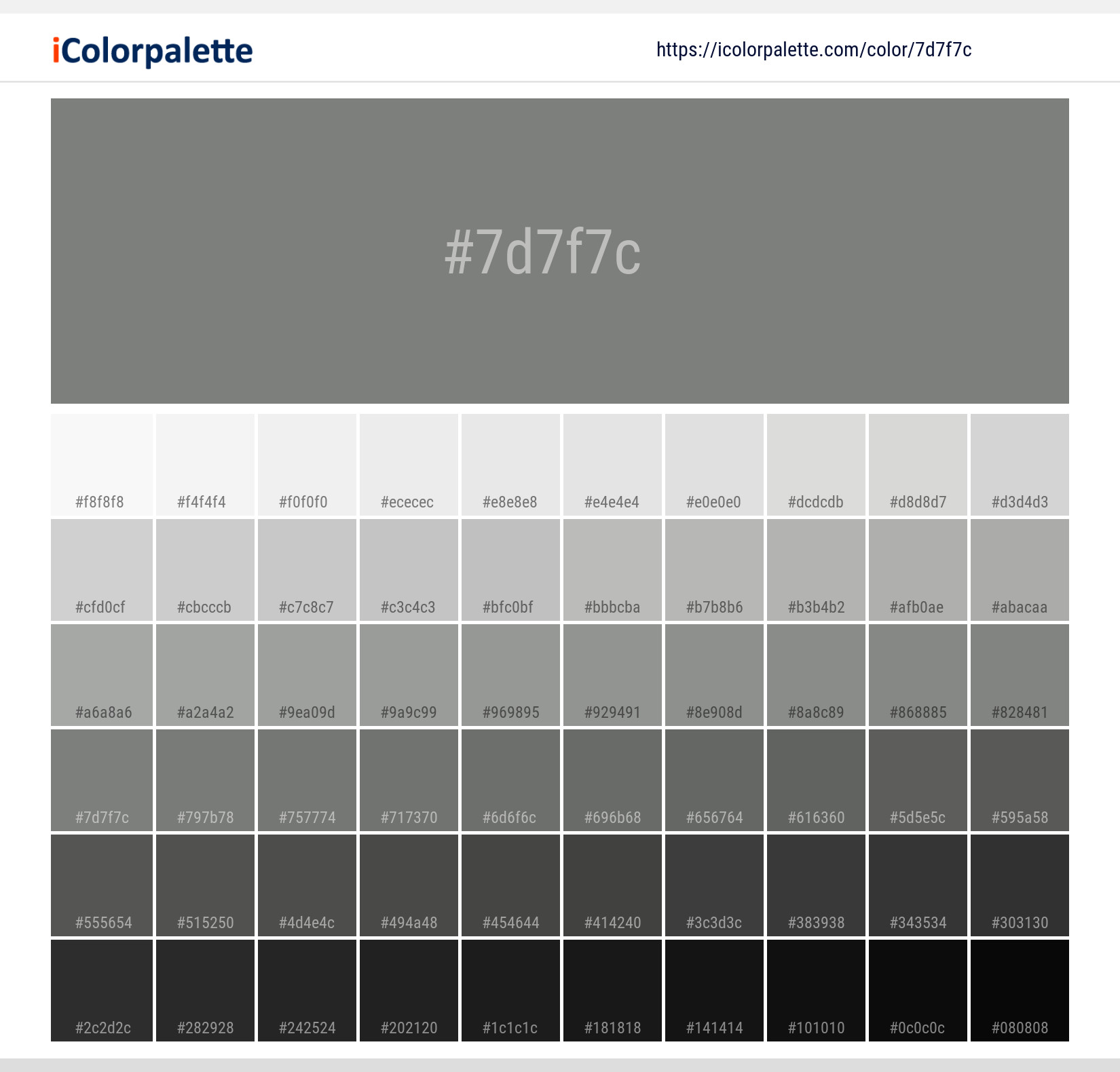 Medium Grey information, Hsl, Rgb