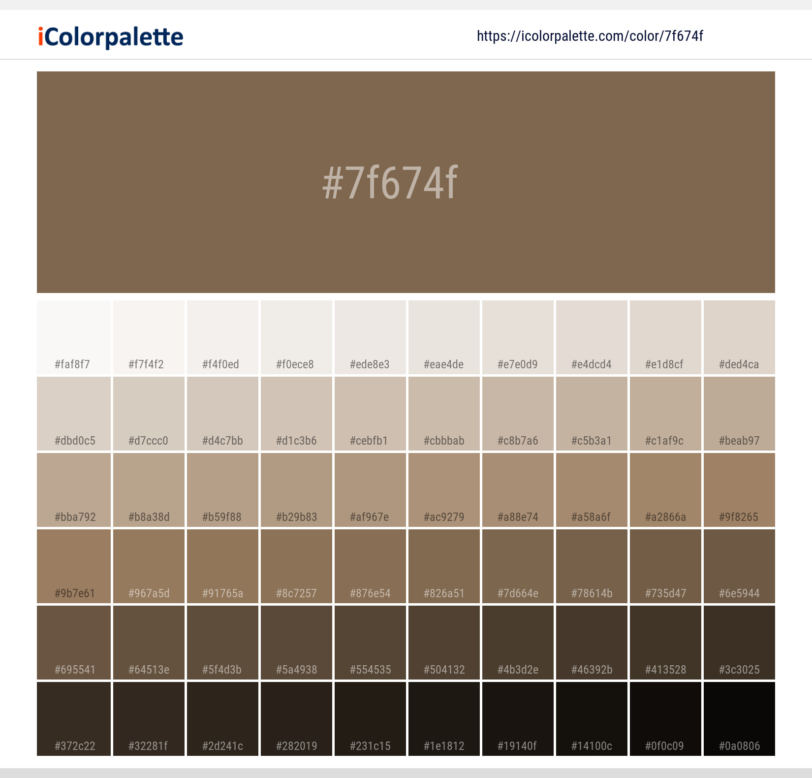 Pantone 18 1018 Tcx Otter Color Hex Color Code 7f674f Information Hsl Rgb Pantone Pantone 18 1018 Tcx Otter Color Hex Color Code 7f674f Information Hsl Rgb Pantone