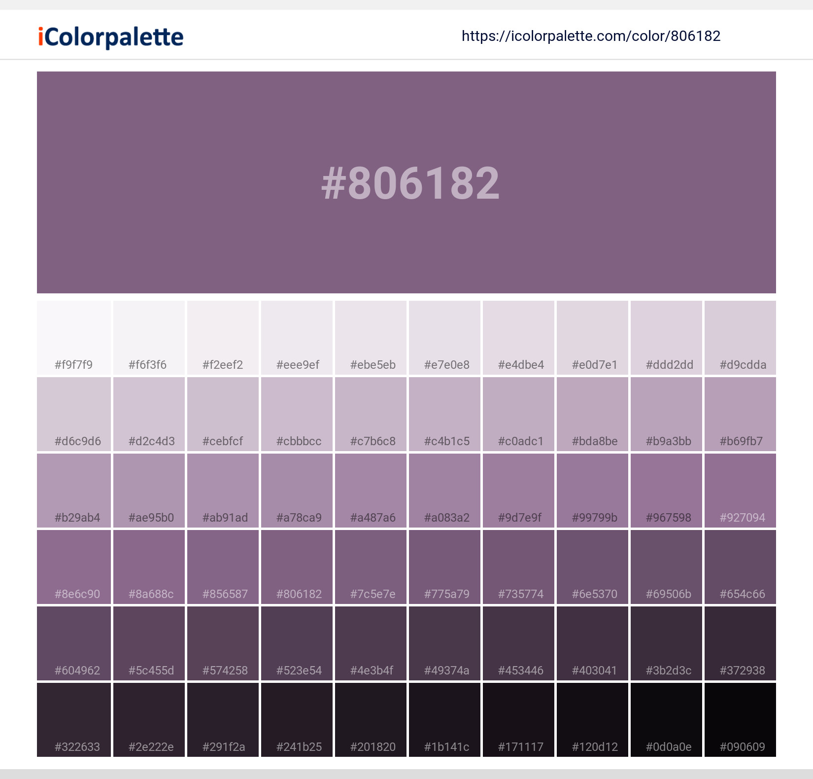 Dusty Purple ( similar ) Color, 806182 information, Hsl