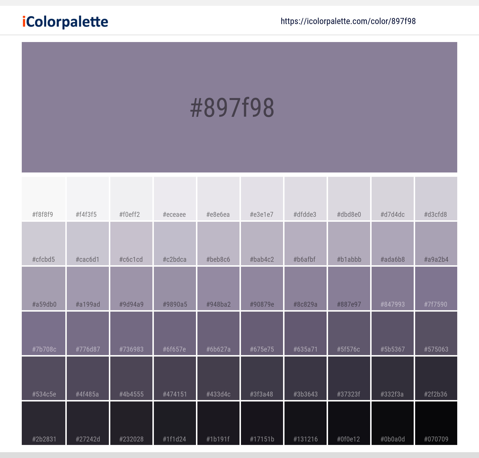 Ｔ♡ Pantone SMART Color Swatch Card 17-3812 TCX Dusk - Columbia