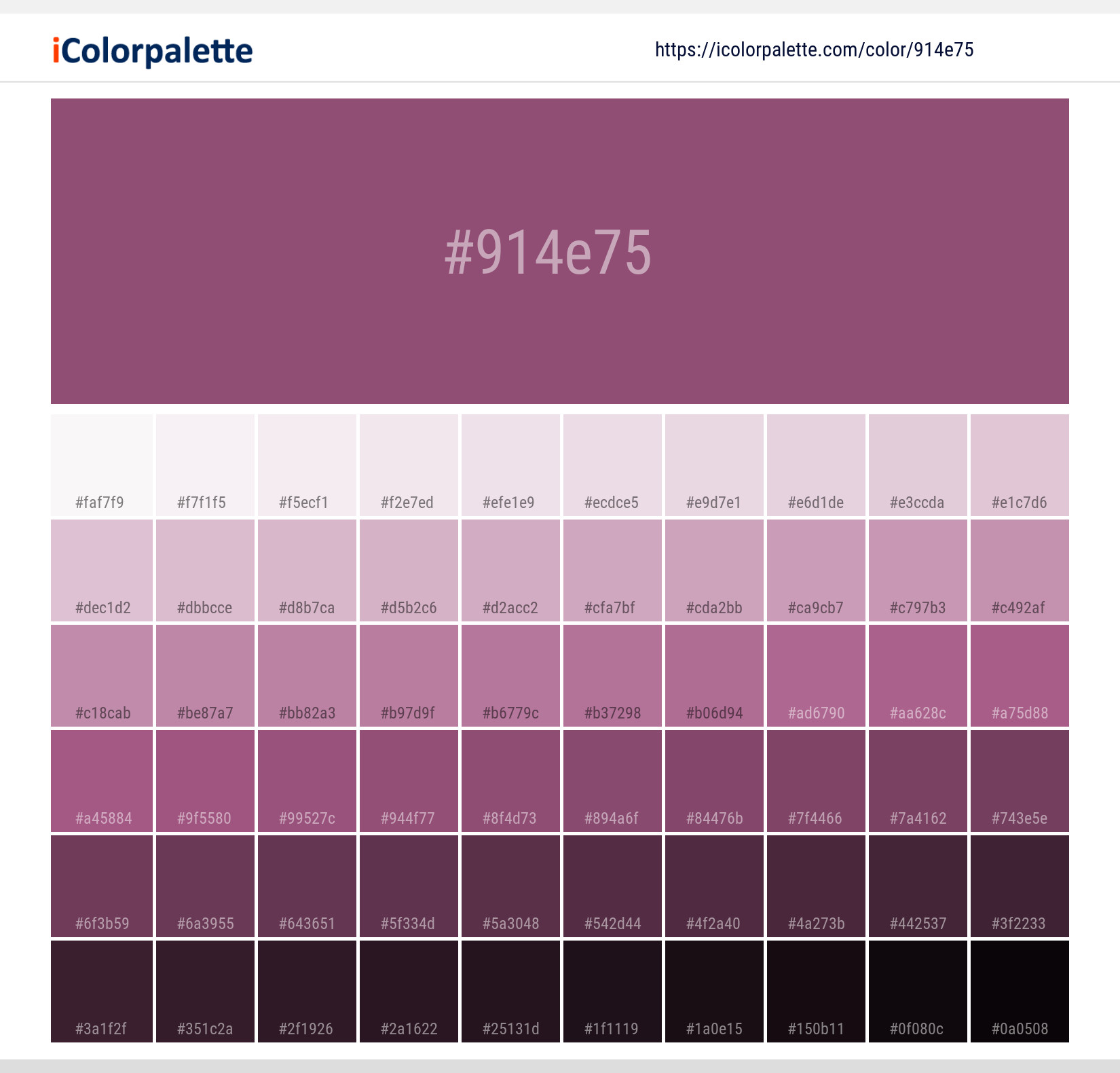 Sugar Plum information Hsl Rgb Pantone