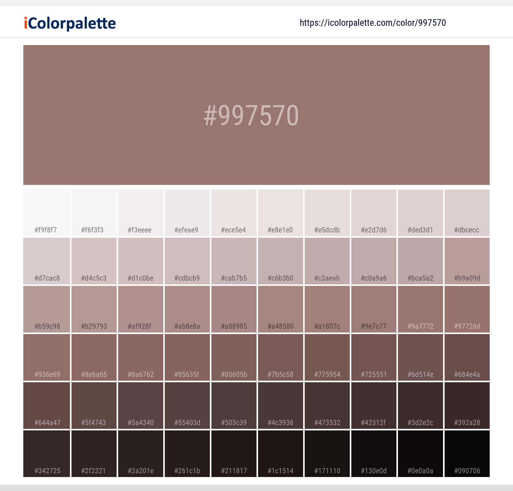 Reddish Grey information Hsl Rgb Pantone