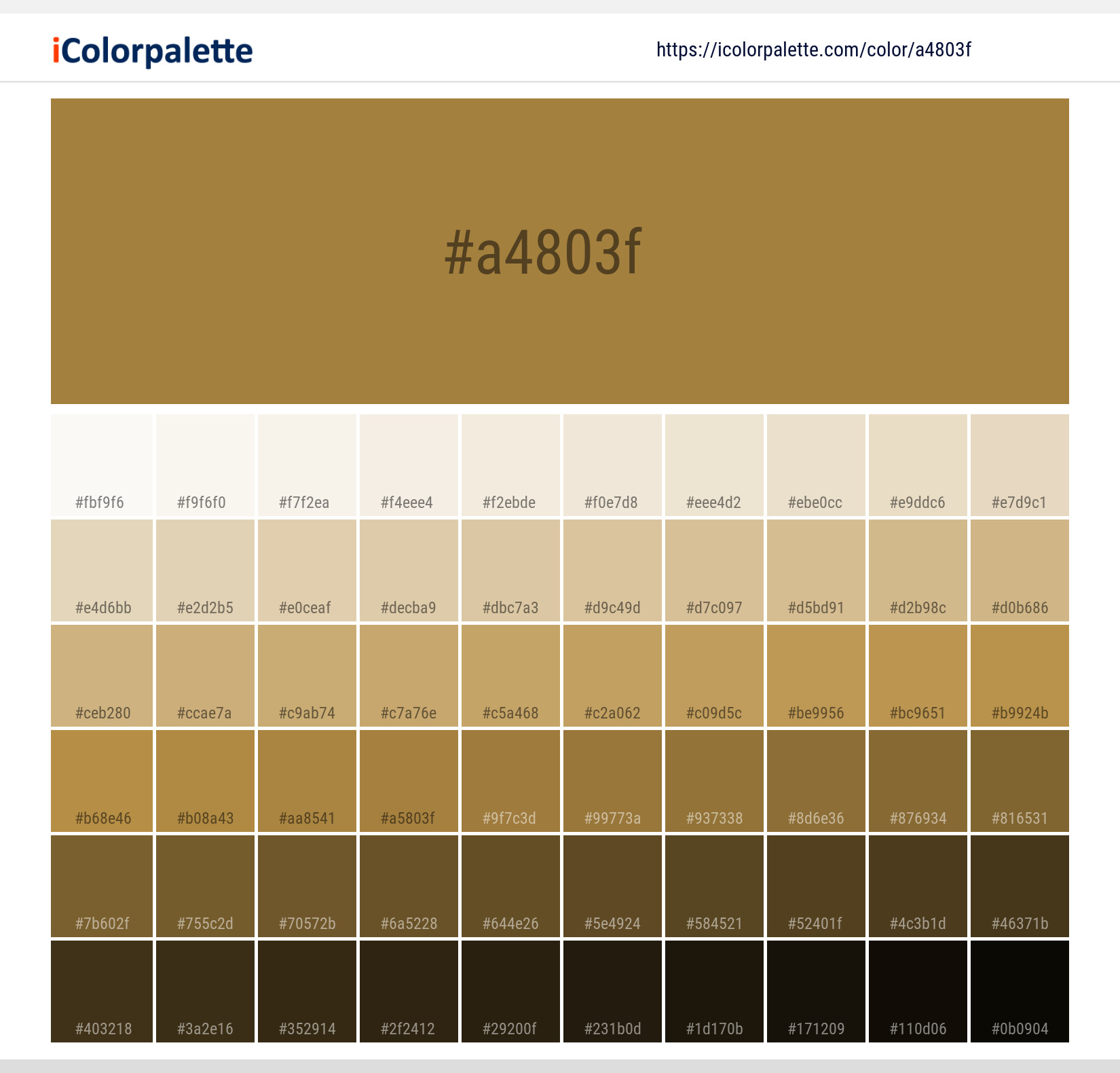Gold Dust information Hsl Rgb Pantone