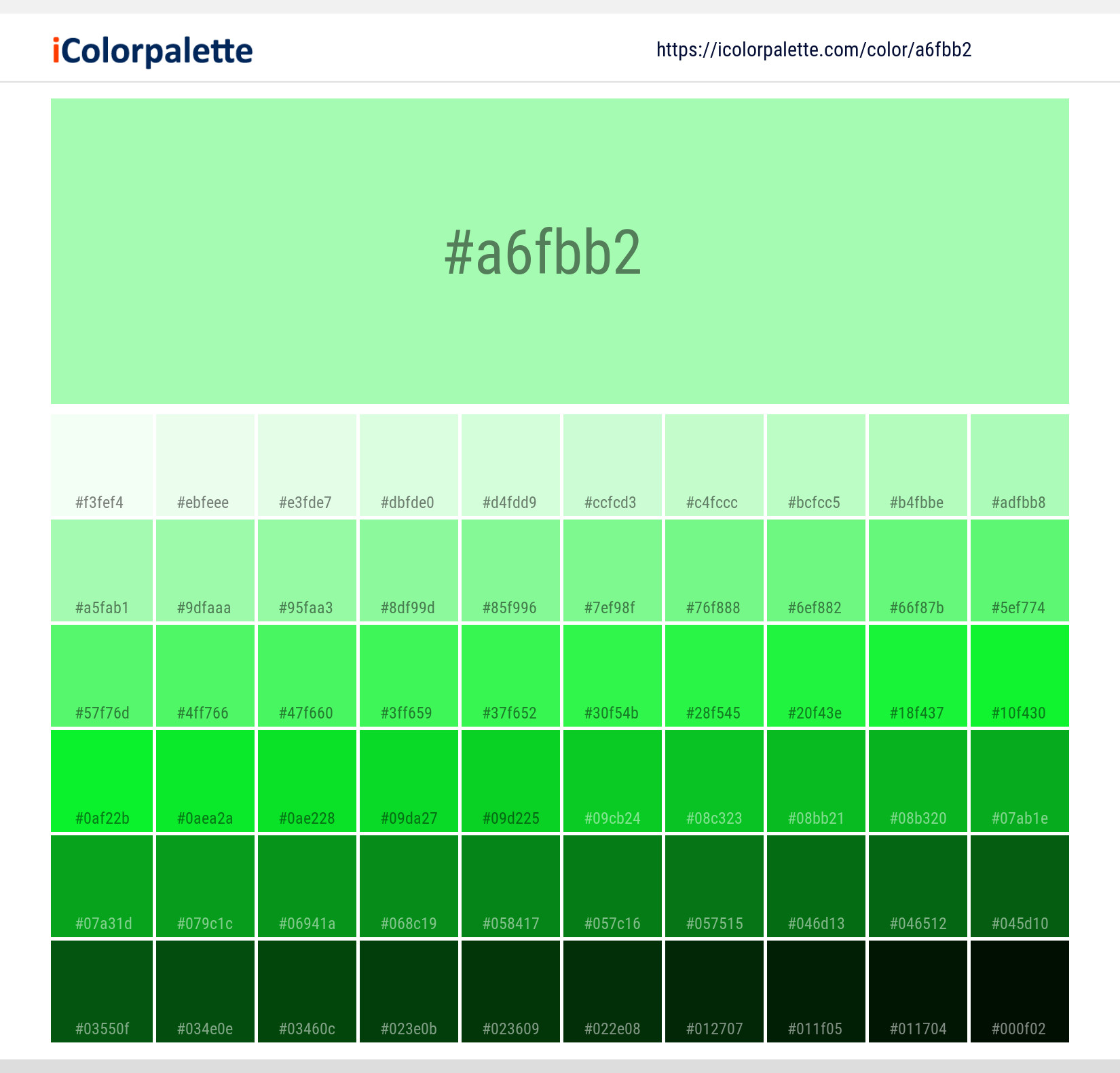 Mint Color Code
