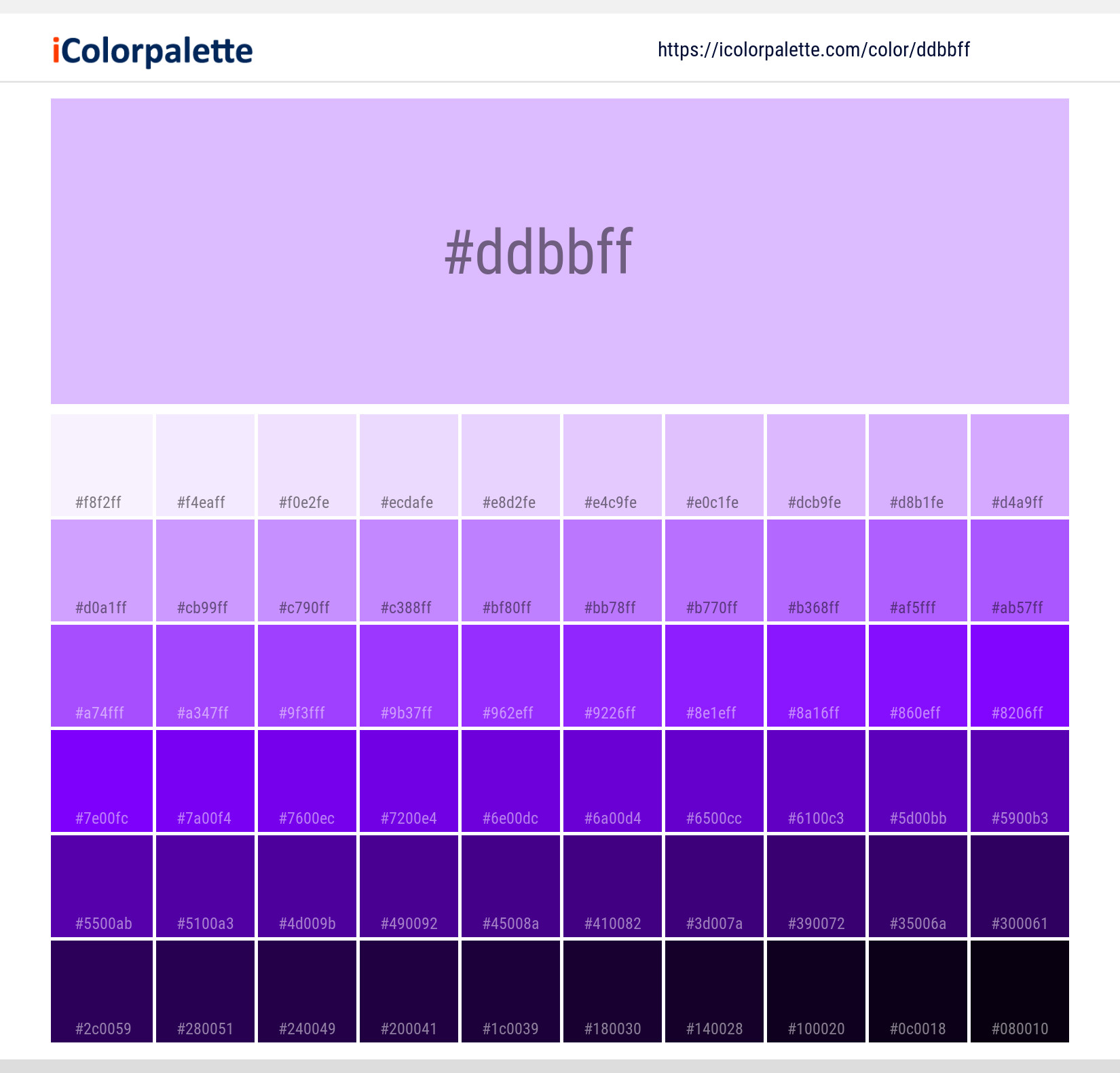Lavender Fragrance Color Ddbbff Information Hsl Rgb Pantone