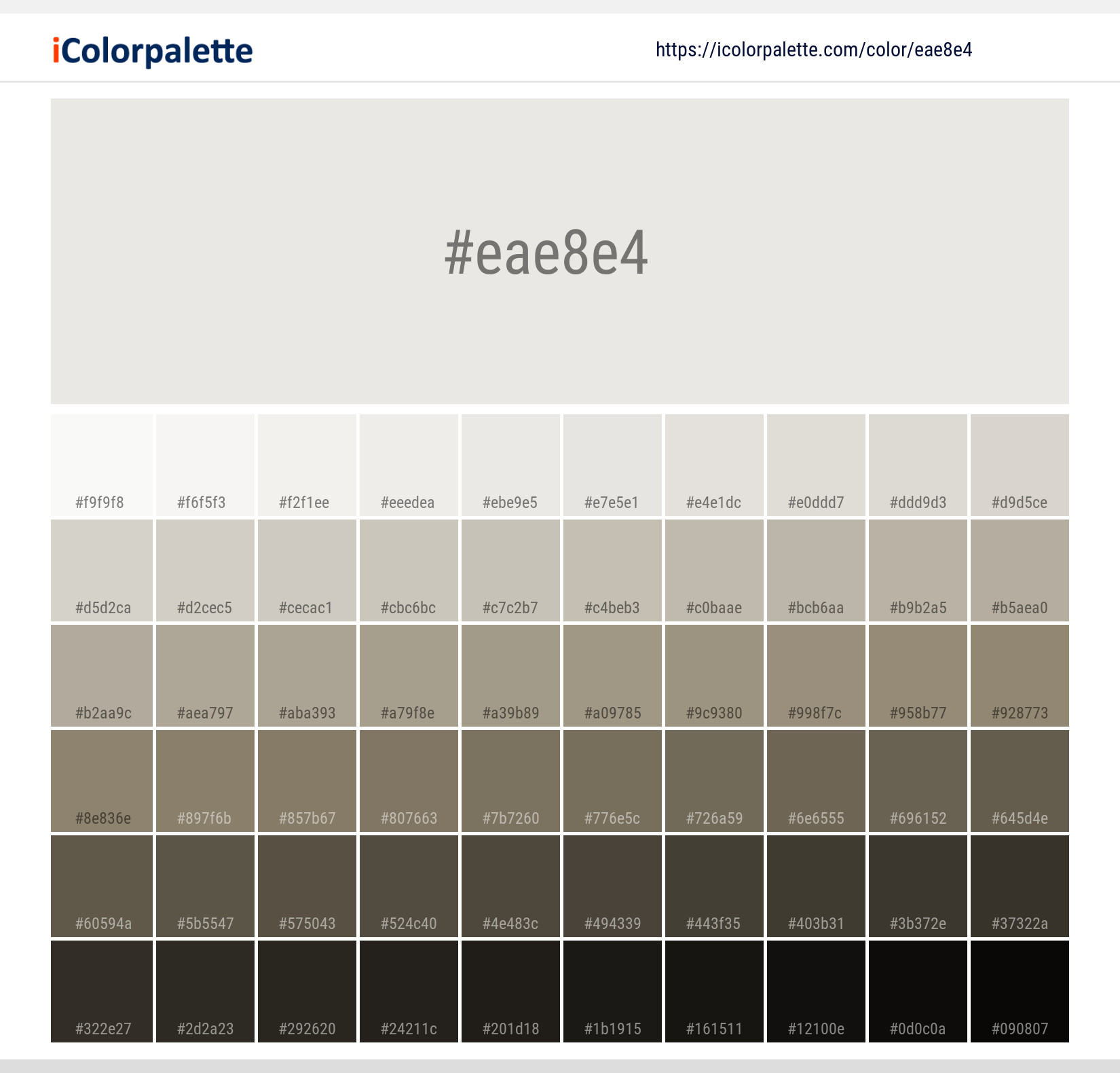 228 Shades of Gray Color Names, HEX, RGB, & CMYK Codes