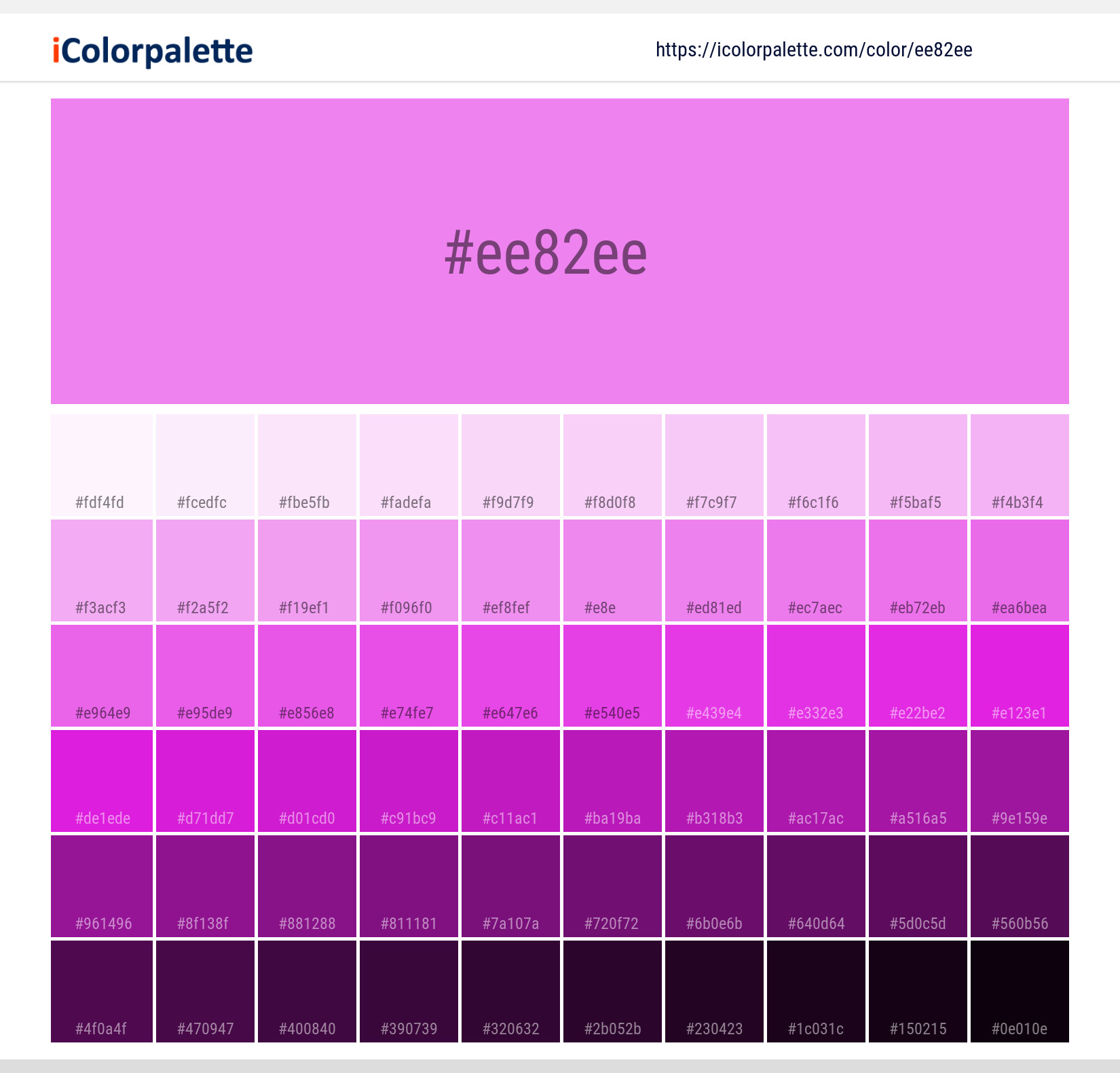 violetページ Violet information | Hsl | Rgb | Pantone