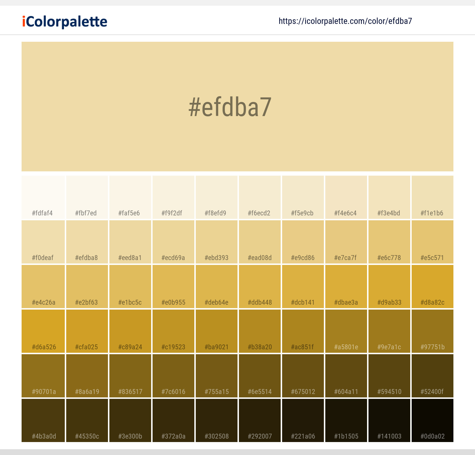 Tortilla information Hsl Rgb Pantone