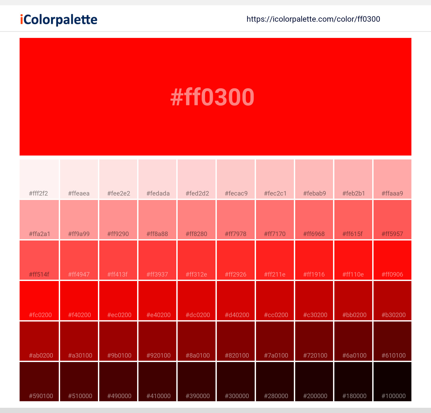 Red (similar) Color | ff0300 information | Hsl | Rgb | Pantone