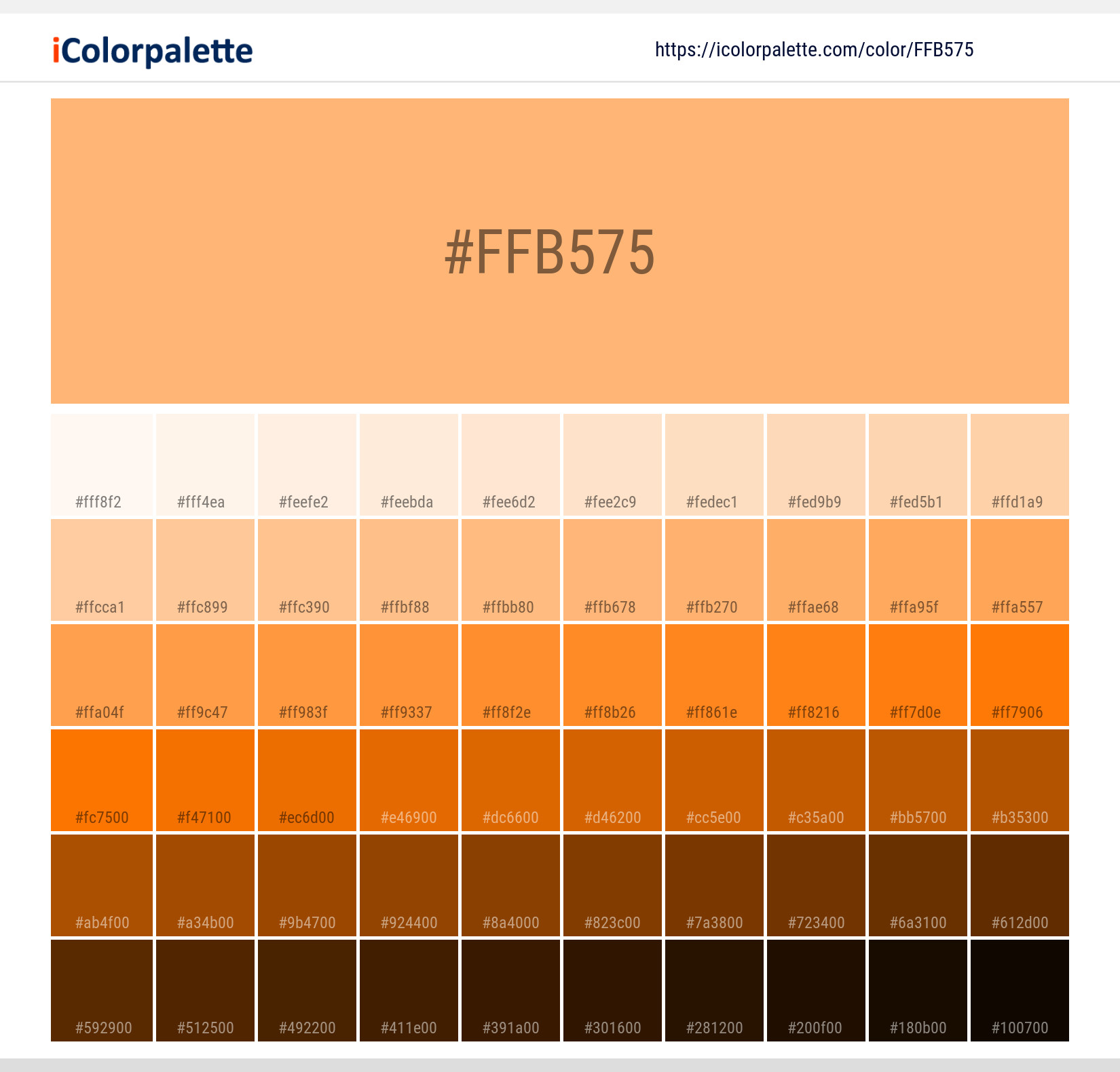 Pantone 149 U Color Hex Color Code Ffb575 Information Hsl Rgb Pantone