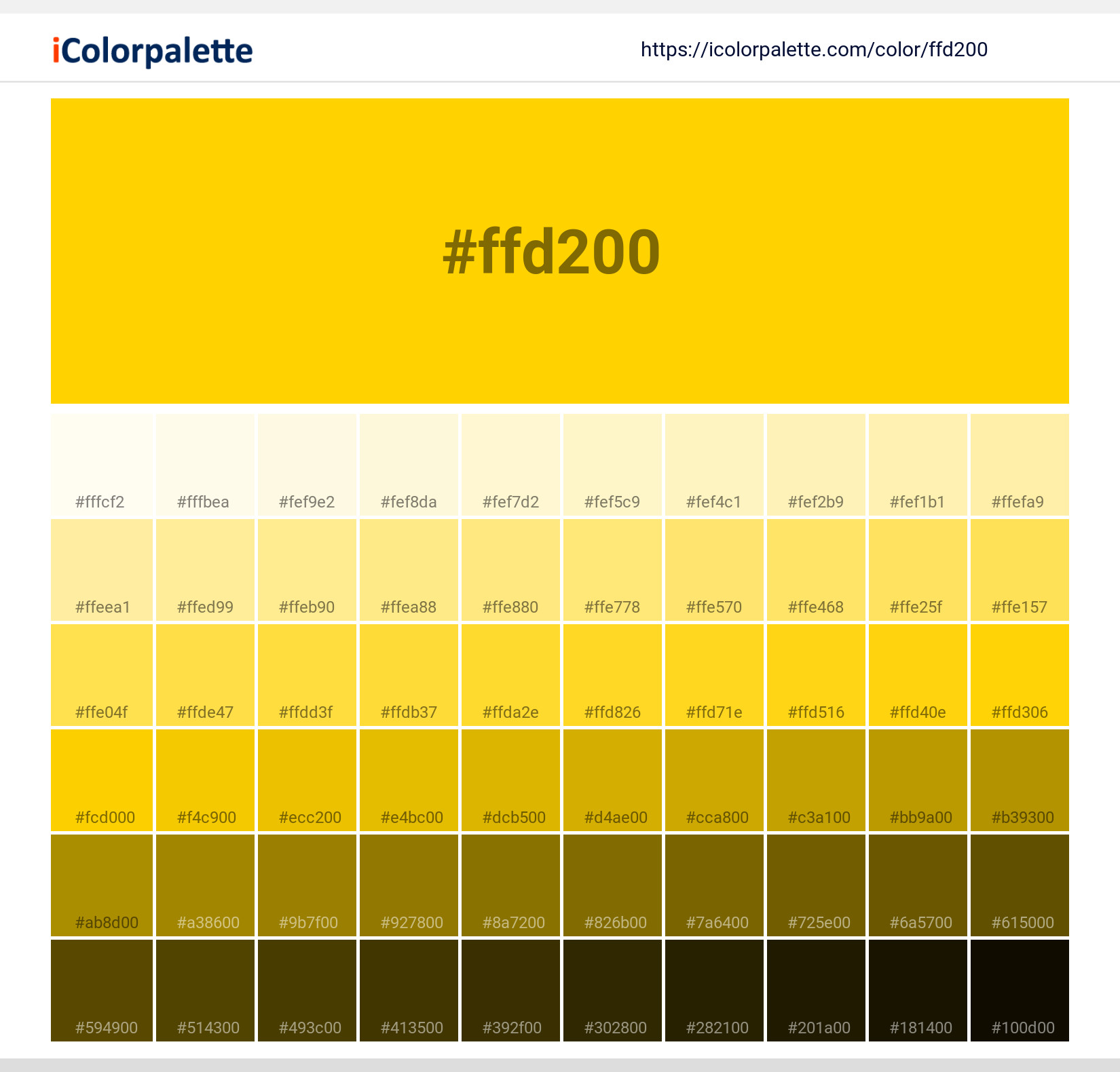 Golden Color Code Golden Color Code
