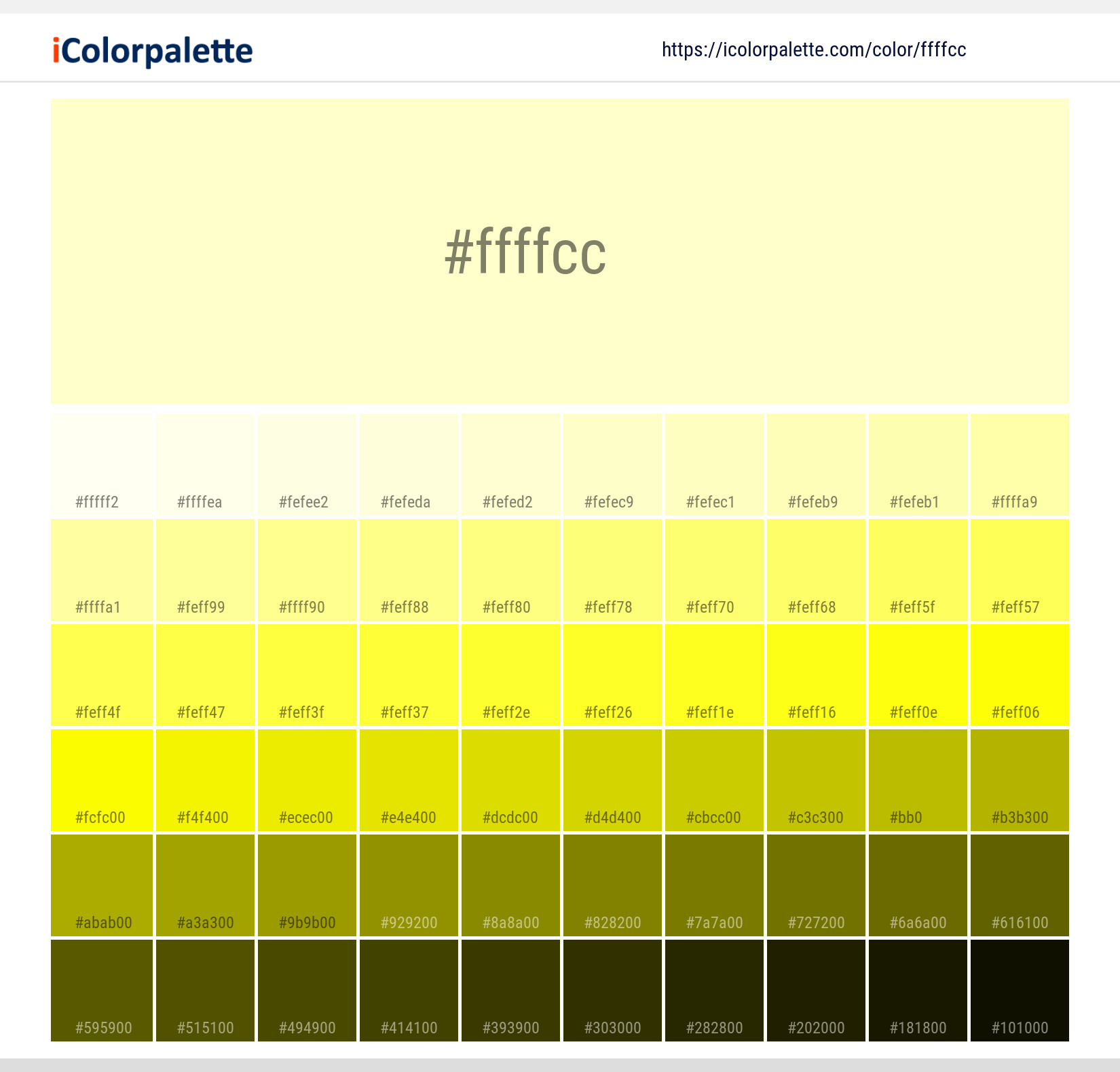 Fff Color Chart